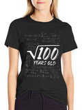 Funny 100 Years Old Math Formula T-Shirt