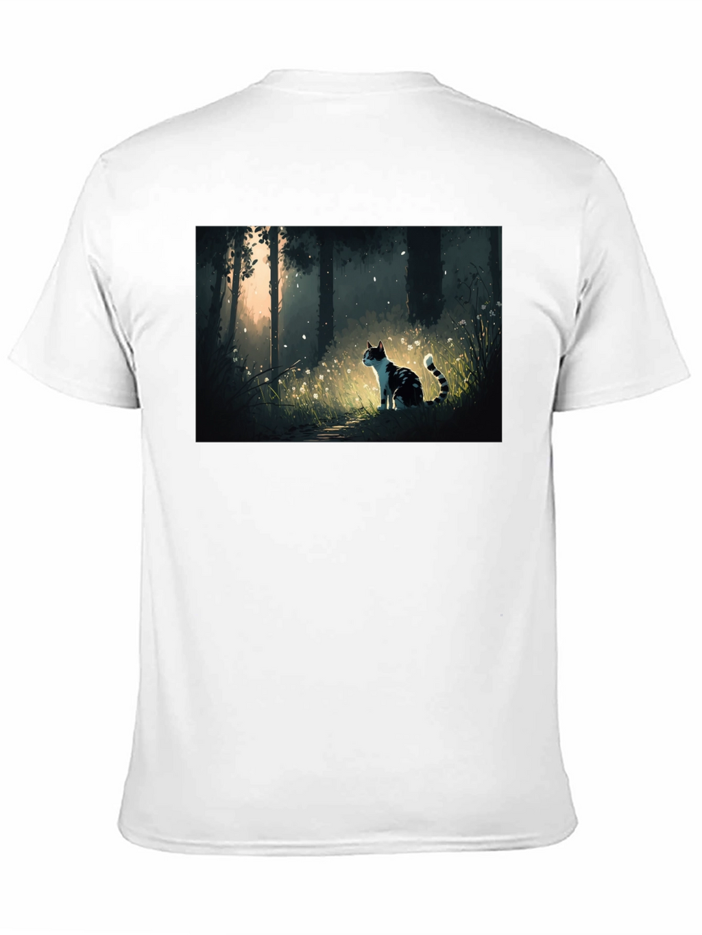Cat Forest T-Shirt - Black