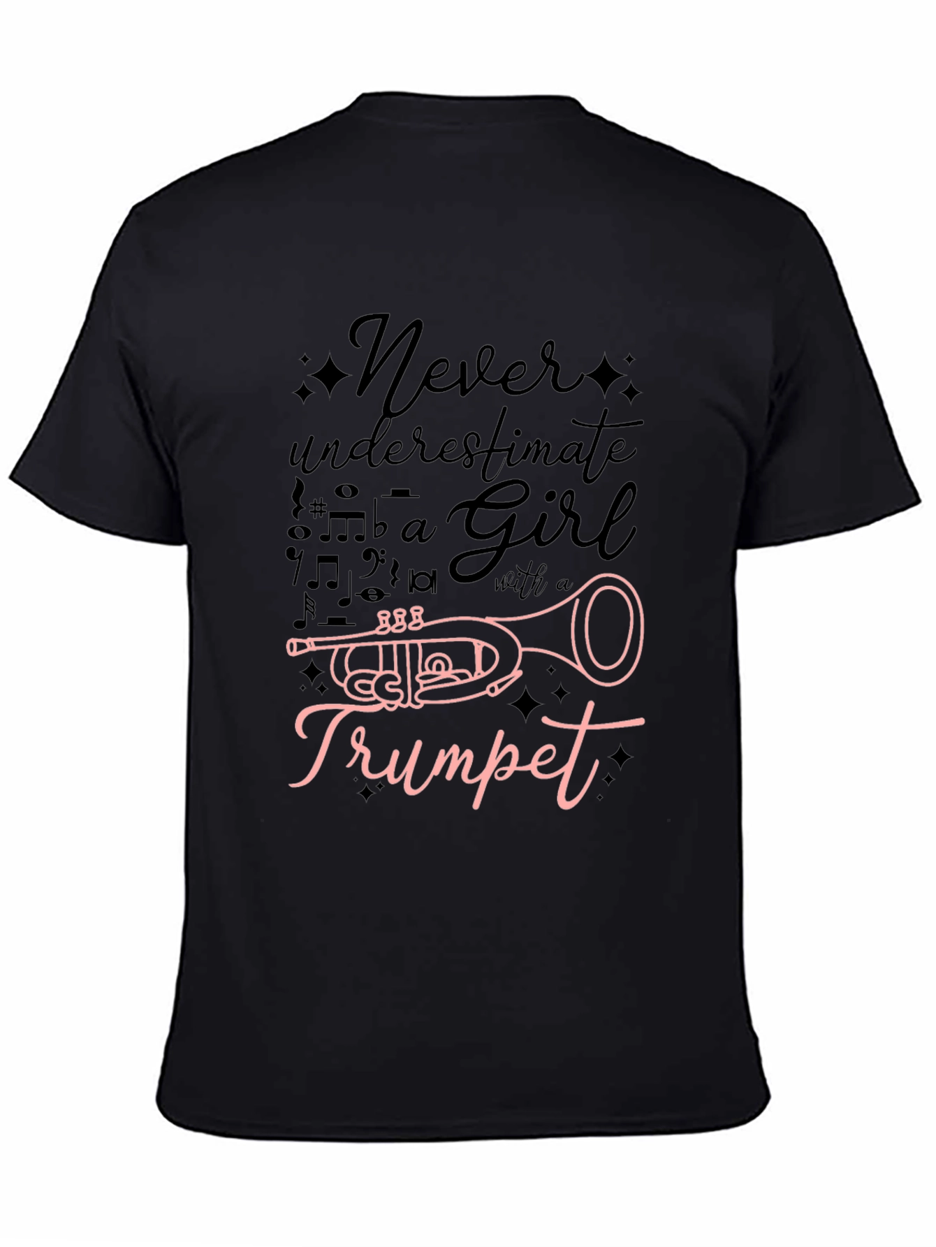 Never Underestimate a Girl with a Trumpet T-Shirt