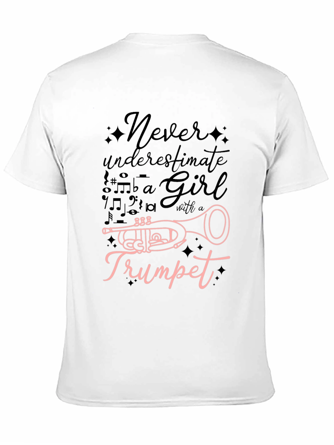 Never Underestimate a Girl with a Trumpet T-Shirt