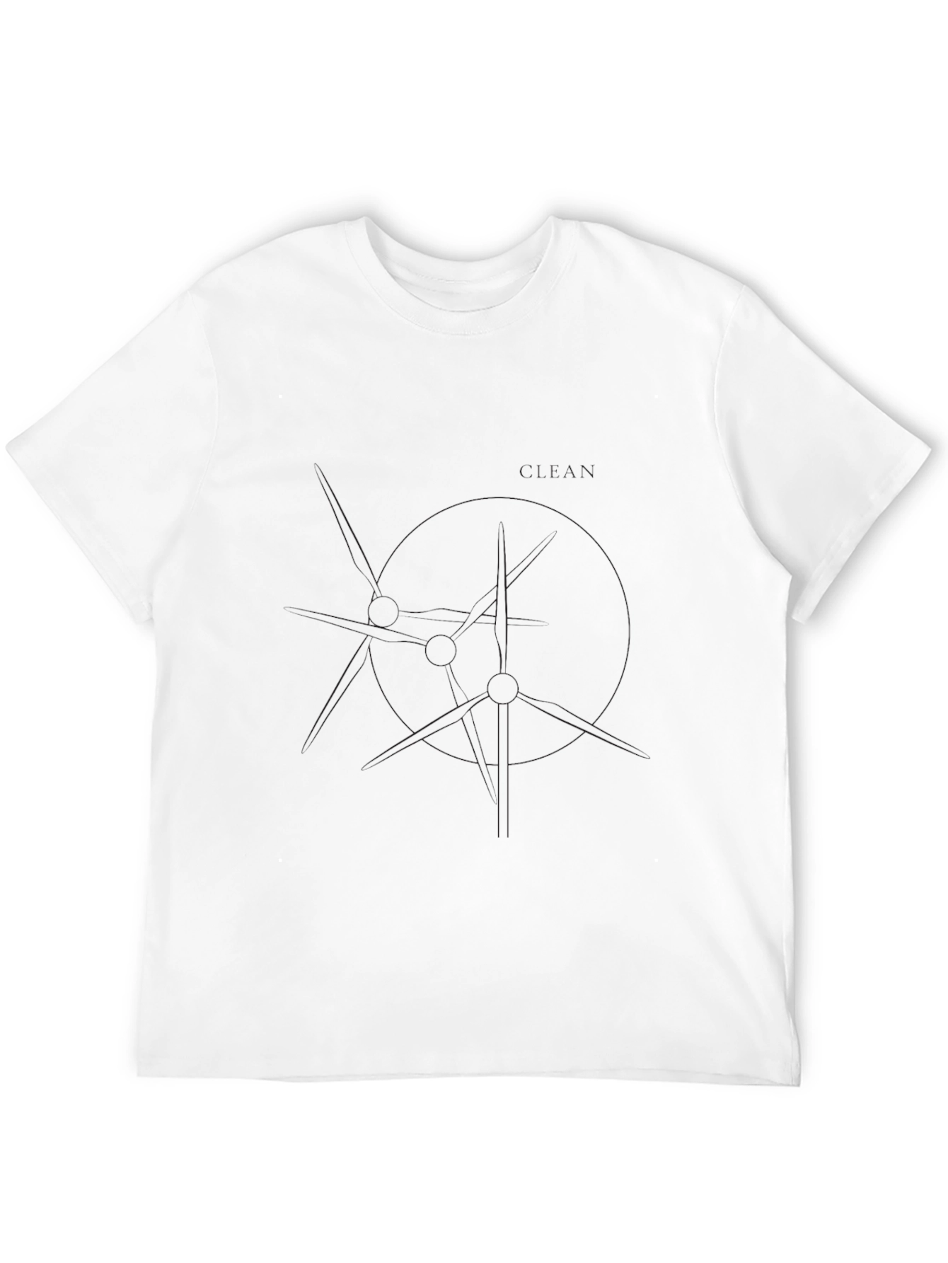 Mens Solid Black Short Sleeve Crew Neck T-Shirt