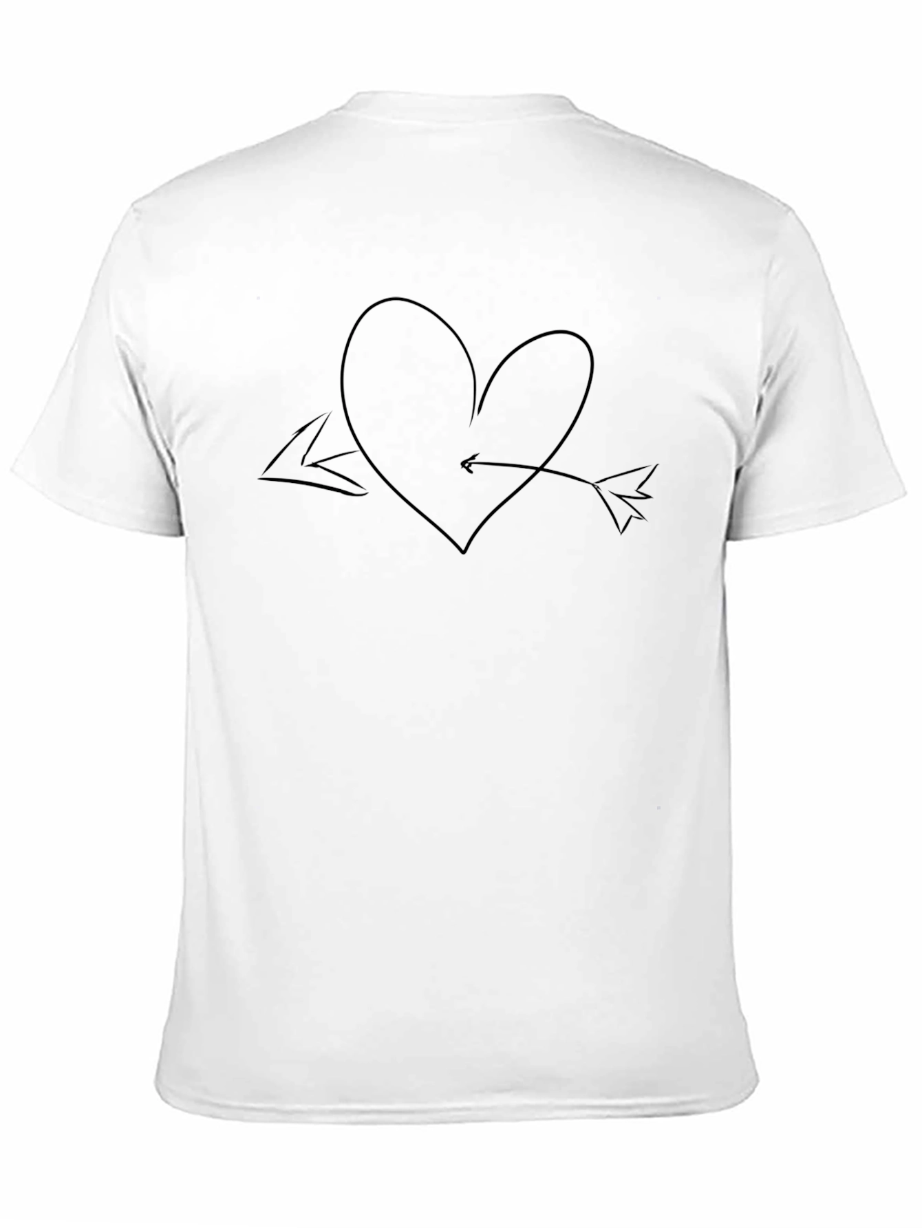 Heart and Arrow Graphic Tee - Classic Black T-Shirt