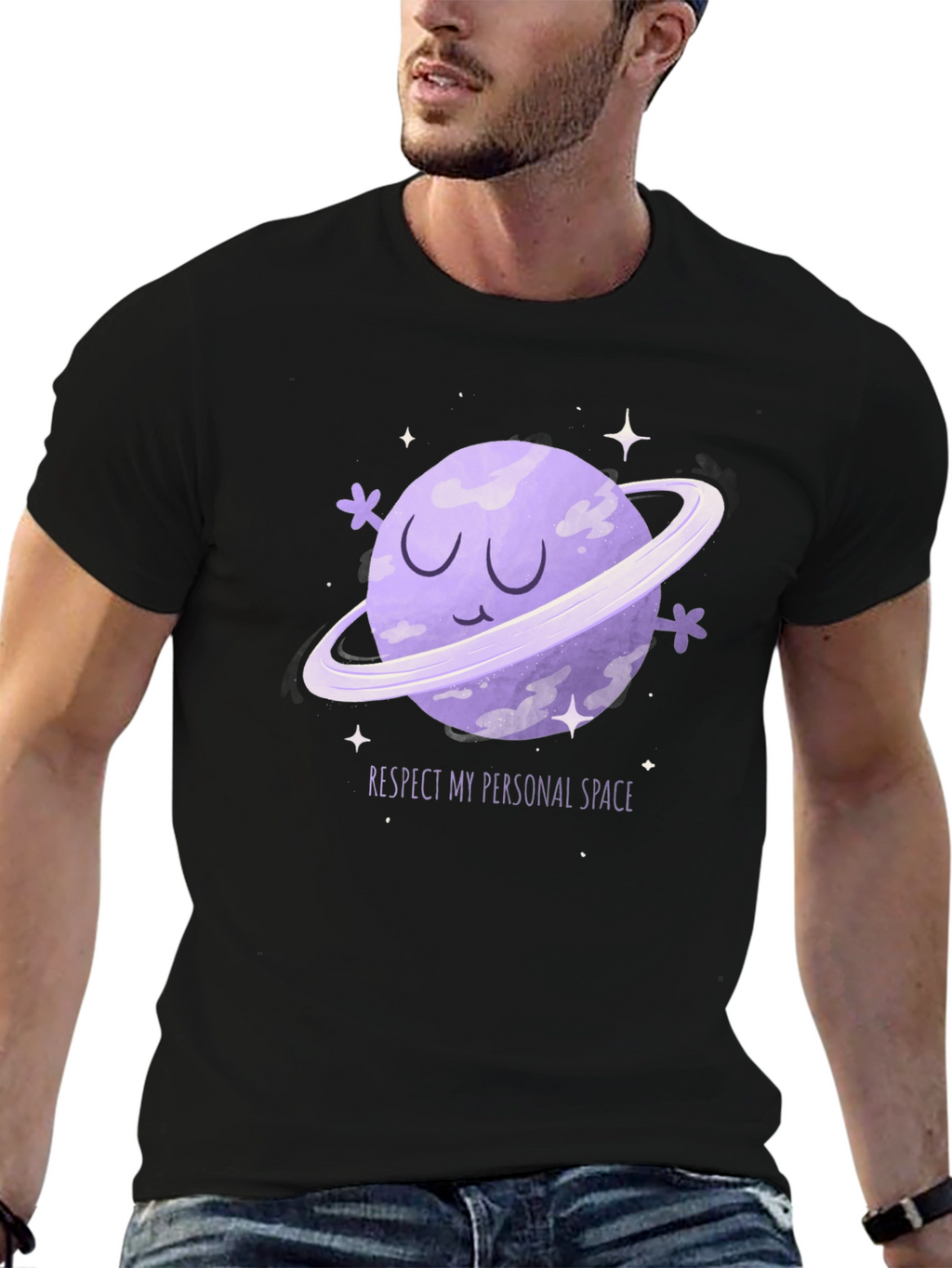 Respect My Space Graphic Tee - Black