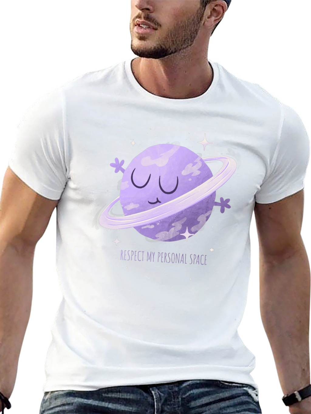 Respect My Space Graphic Tee - Black