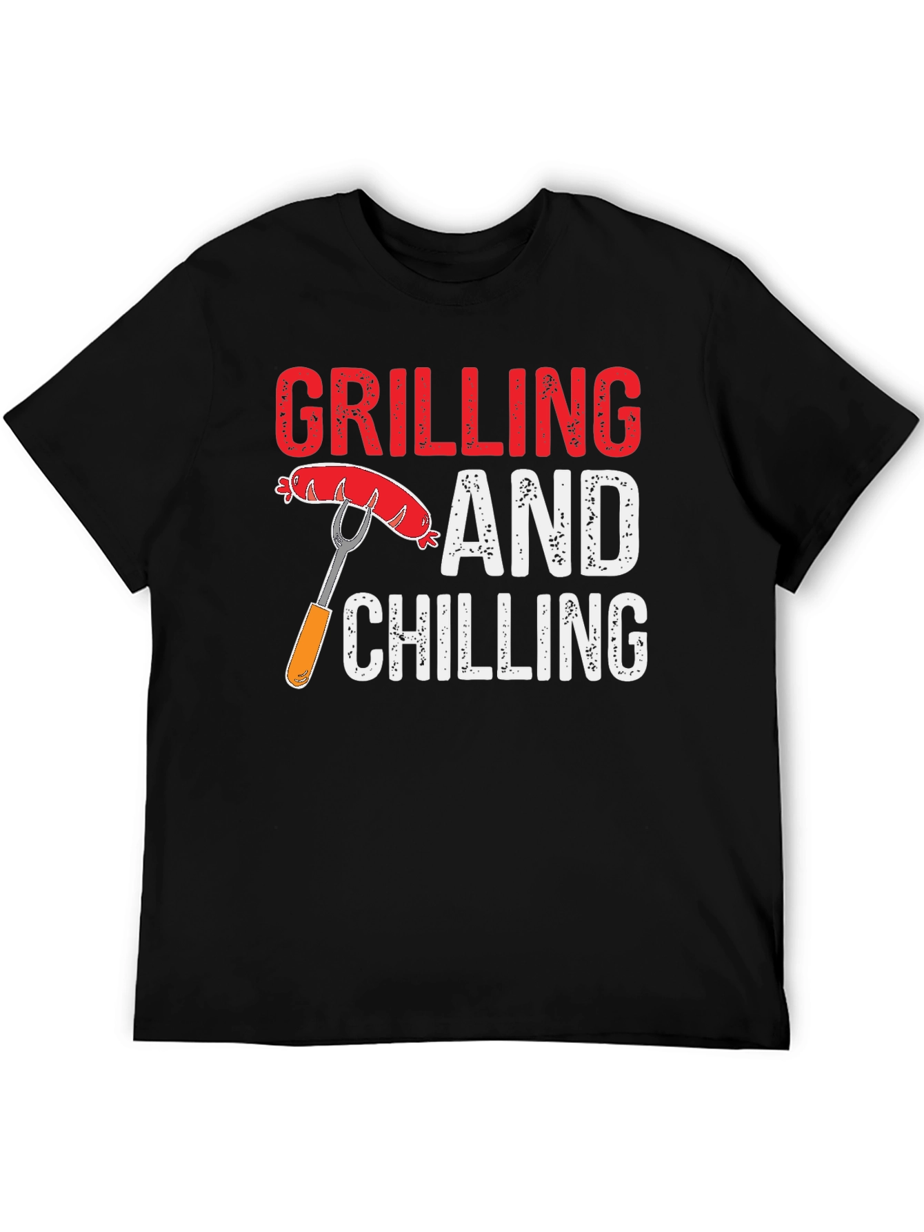 Grilling and Chilling T-Shirt - Black