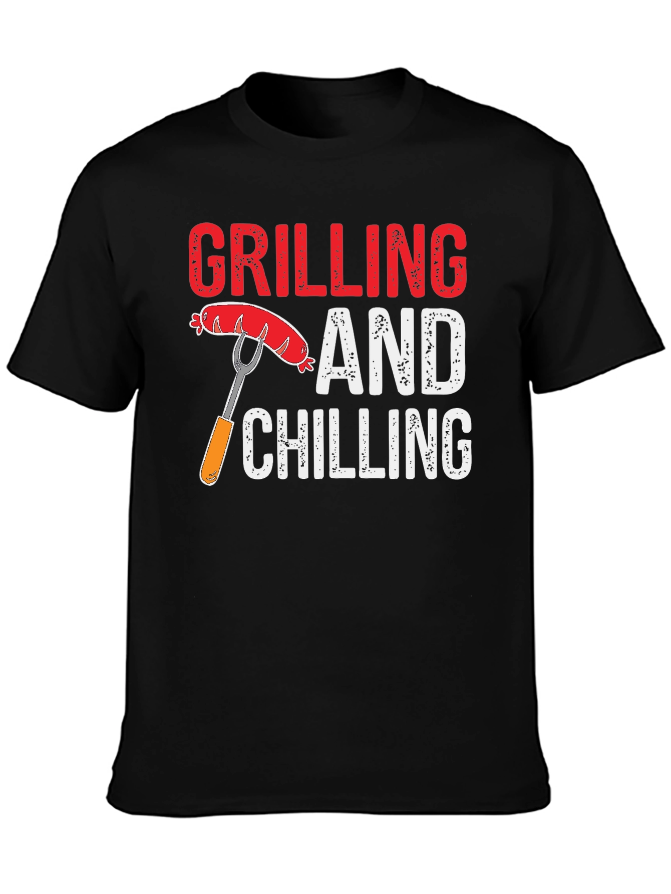 Grilling and Chilling T-Shirt - Black