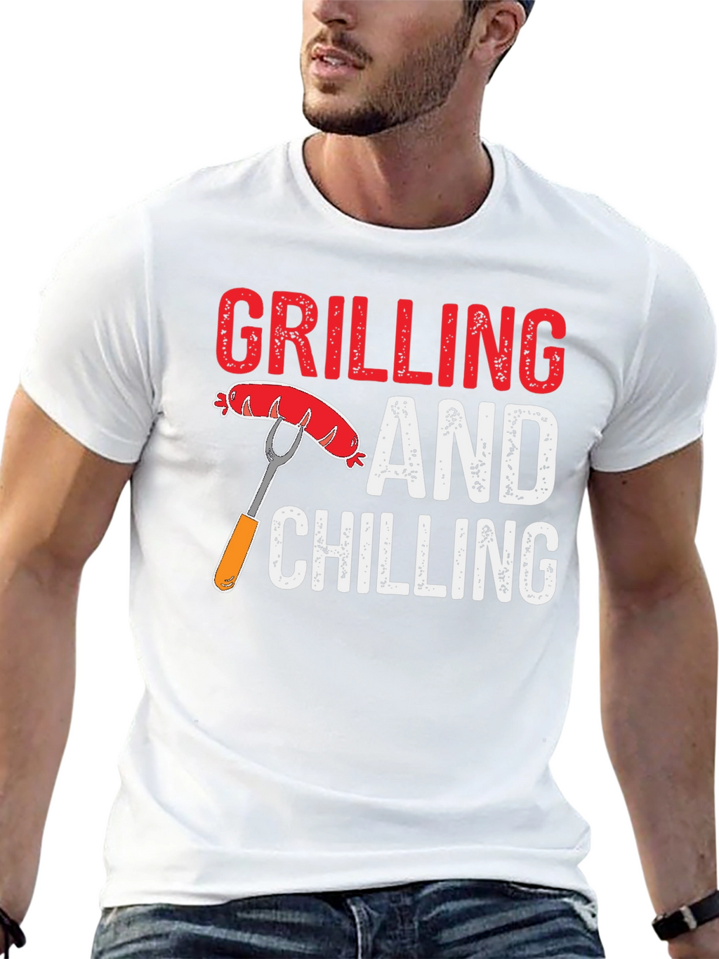 Grilling and Chilling T-Shirt - Black
