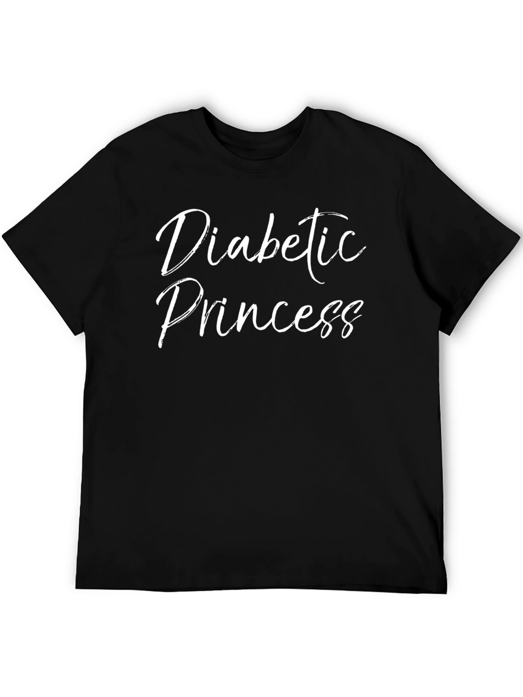 Diabetic Princess Black T-Shirt