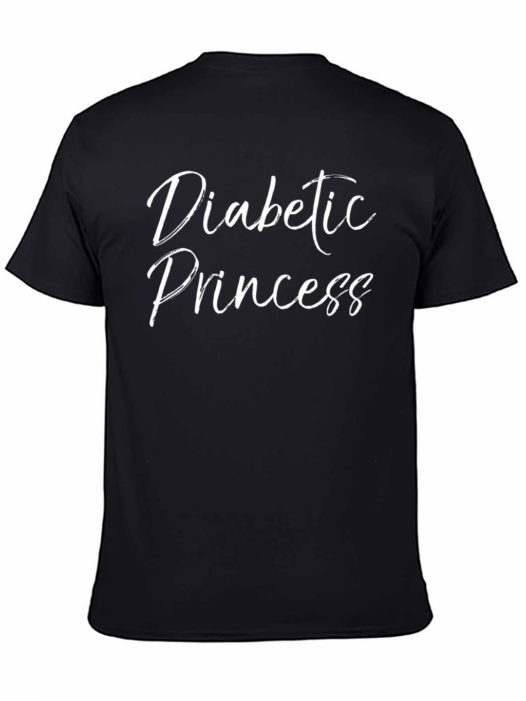 Diabetic Princess Black T-Shirt