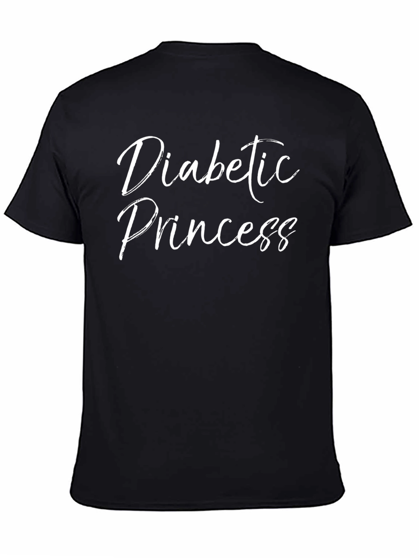Diabetic Princess Black T-Shirt