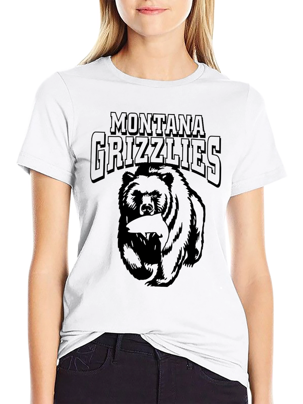 Montana Grizzlies T-Shirt - Black Bear Design