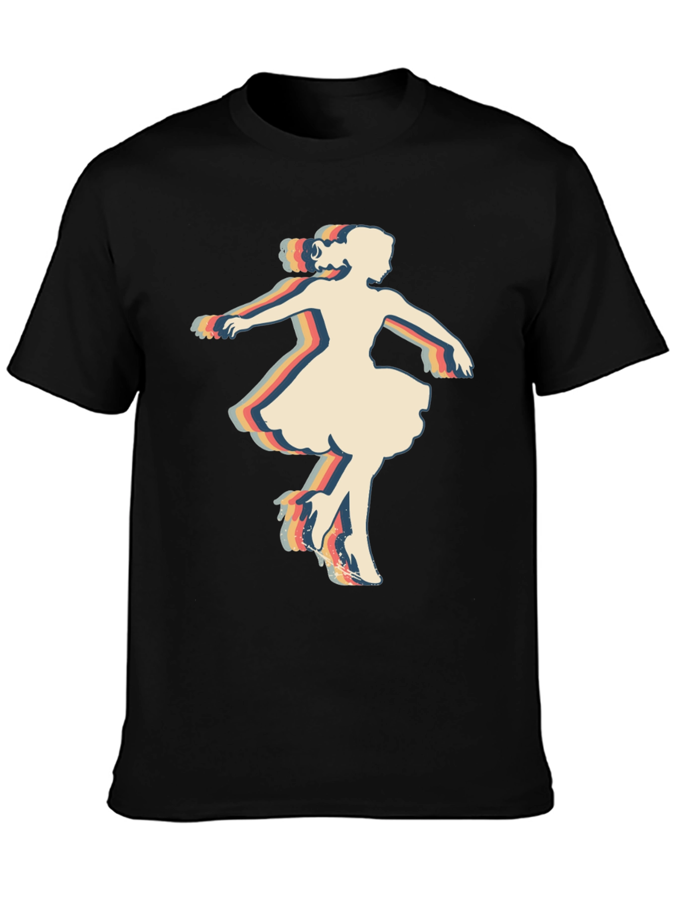 Retro Dancer Graphic Tee - Vintage Style T-Shirt