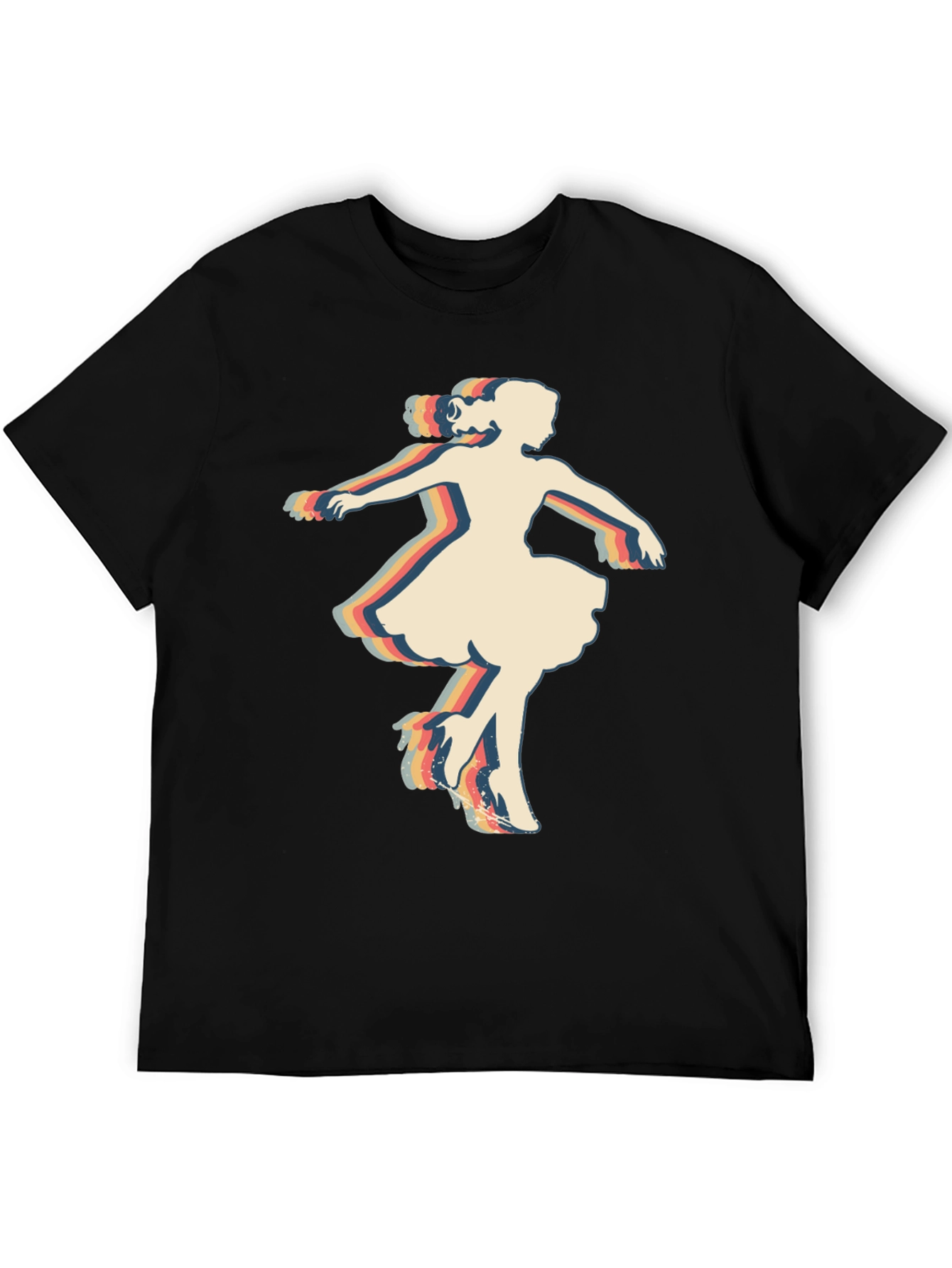 Retro Dancer Graphic Tee - Vintage Style T-Shirt