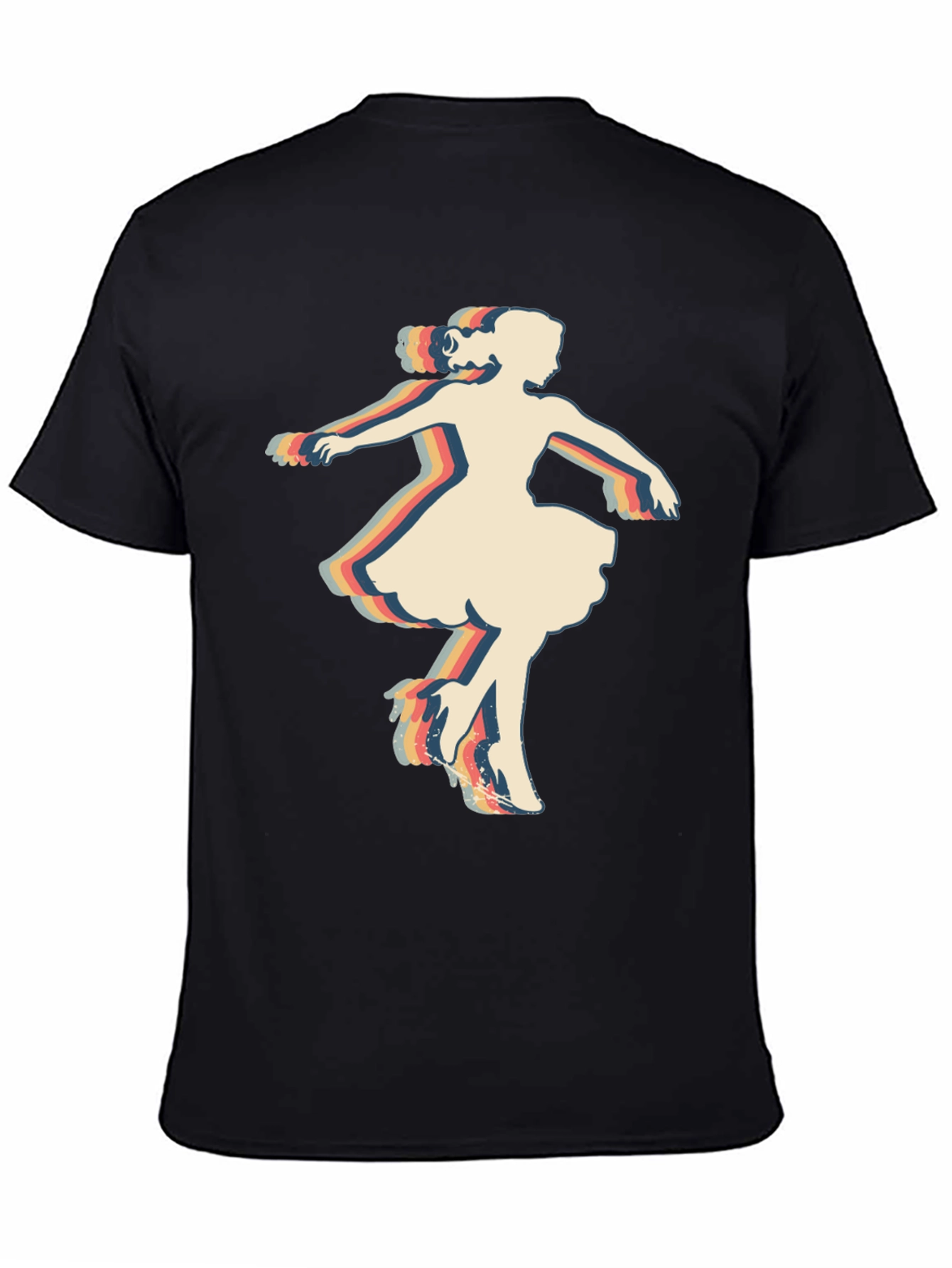 Retro Dancer Graphic Tee - Vintage Style T-Shirt