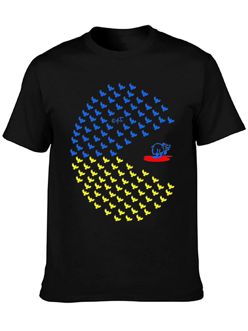 Ukraine Flag Bird Graphic T-Shirt