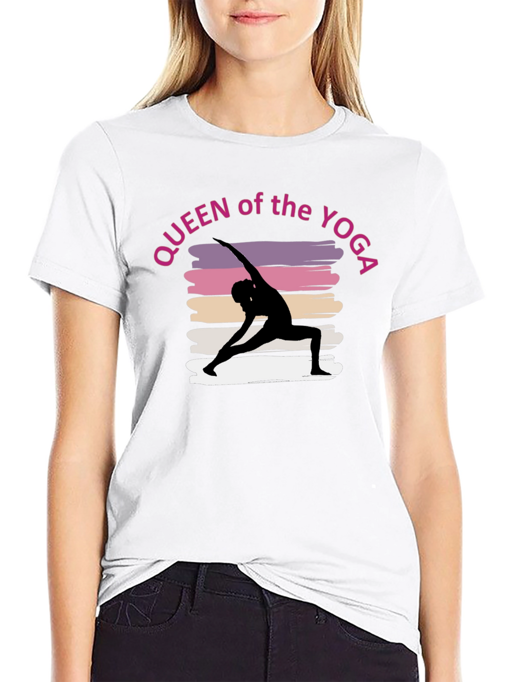 Queen of the Yoga Tee - Black Unisex T-Shirt