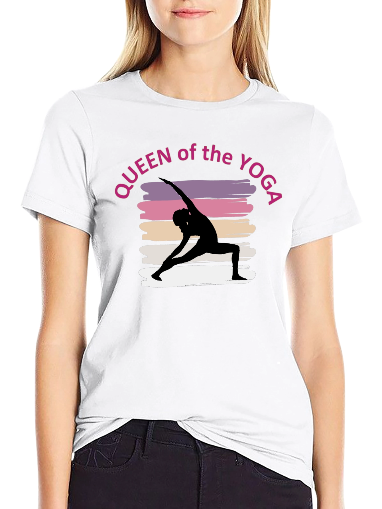 Queen of the Yoga Tee - Black Unisex T-Shirt