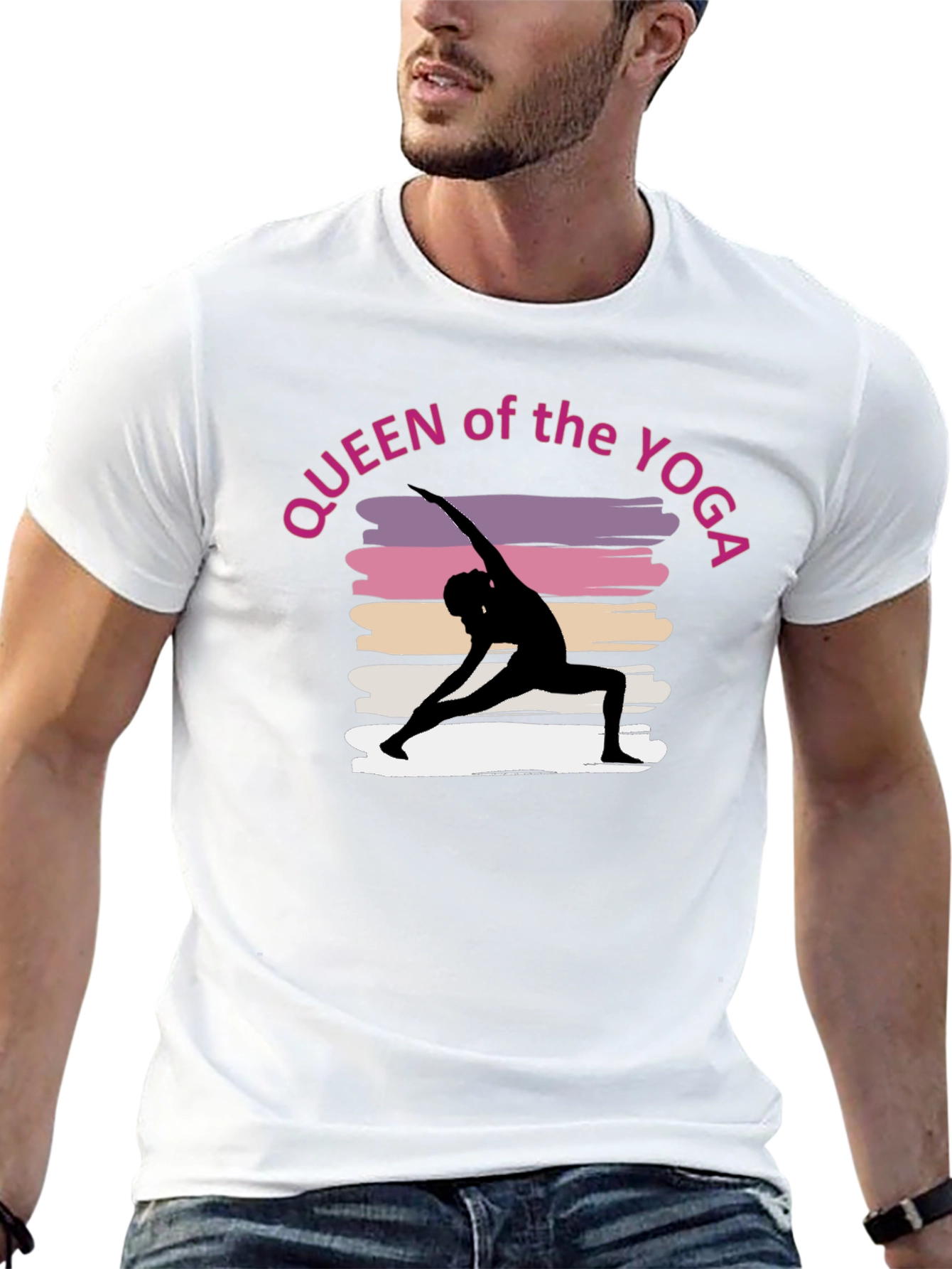Queen of the Yoga Tee - Black Unisex T-Shirt