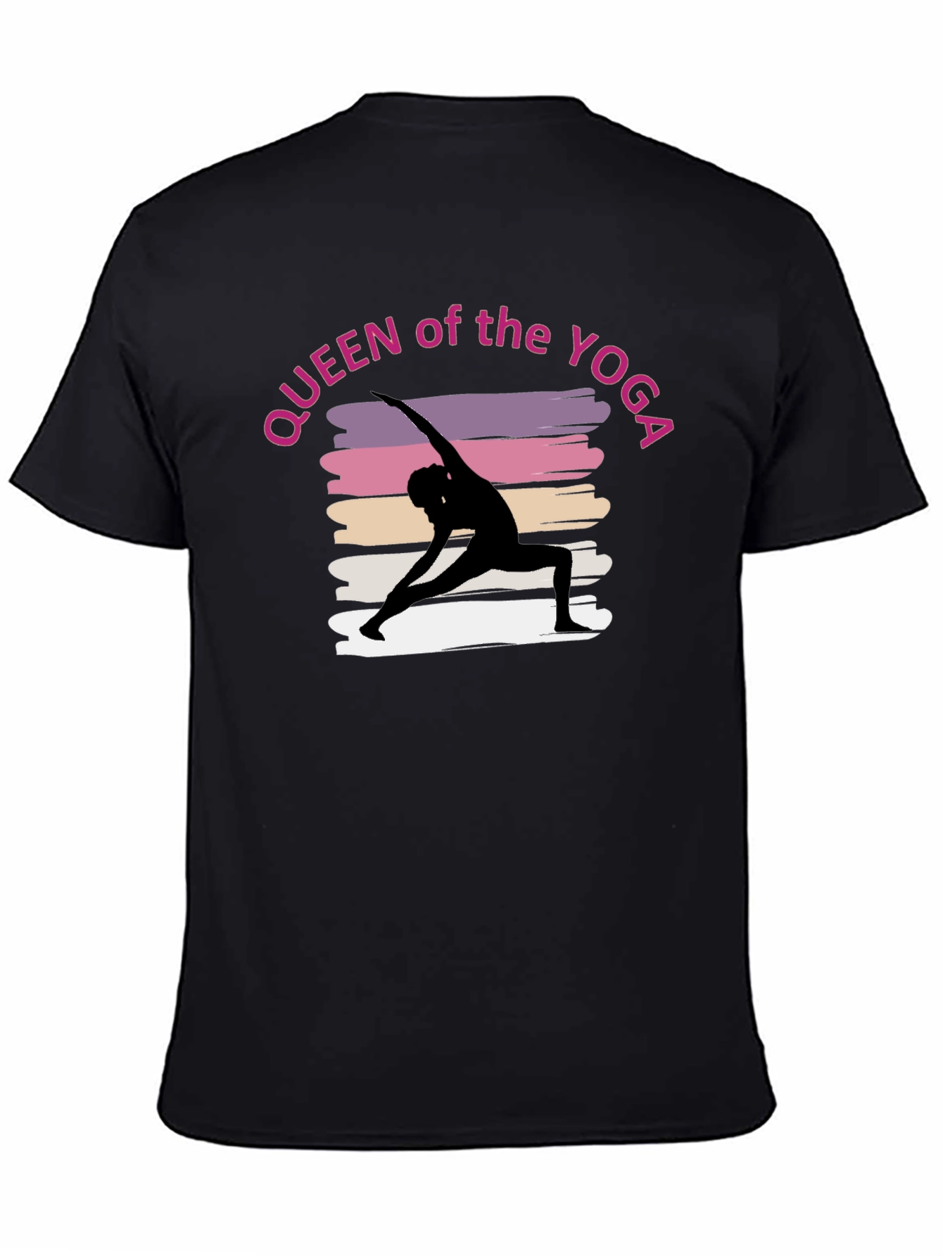 Queen of the Yoga Tee - Black Unisex T-Shirt