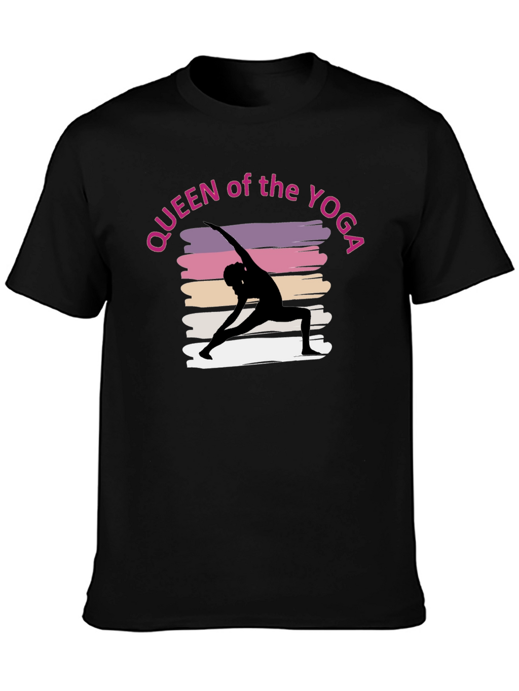 Queen of the Yoga Tee - Black Unisex T-Shirt