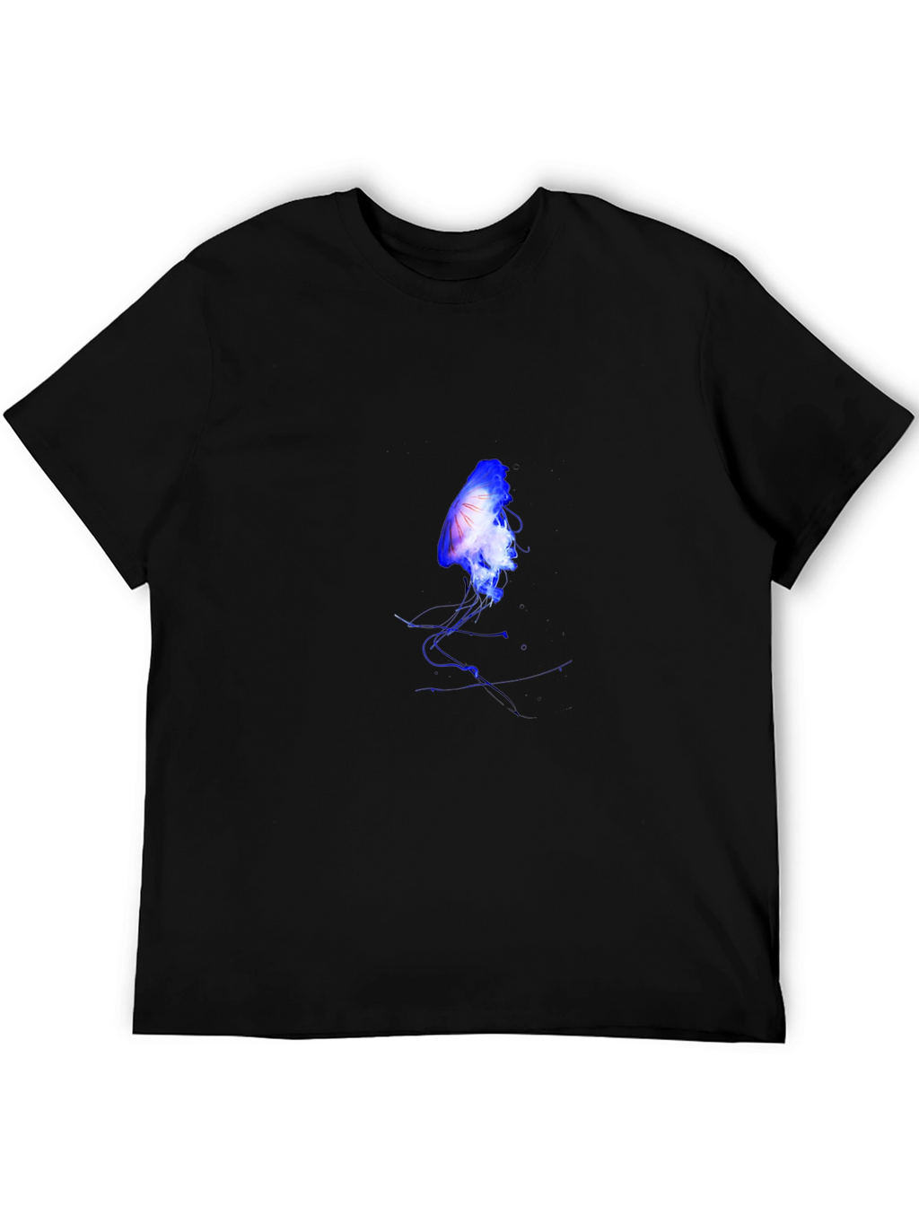 Jellyfish Print Black T-Shirt - Unique Graphic Tee