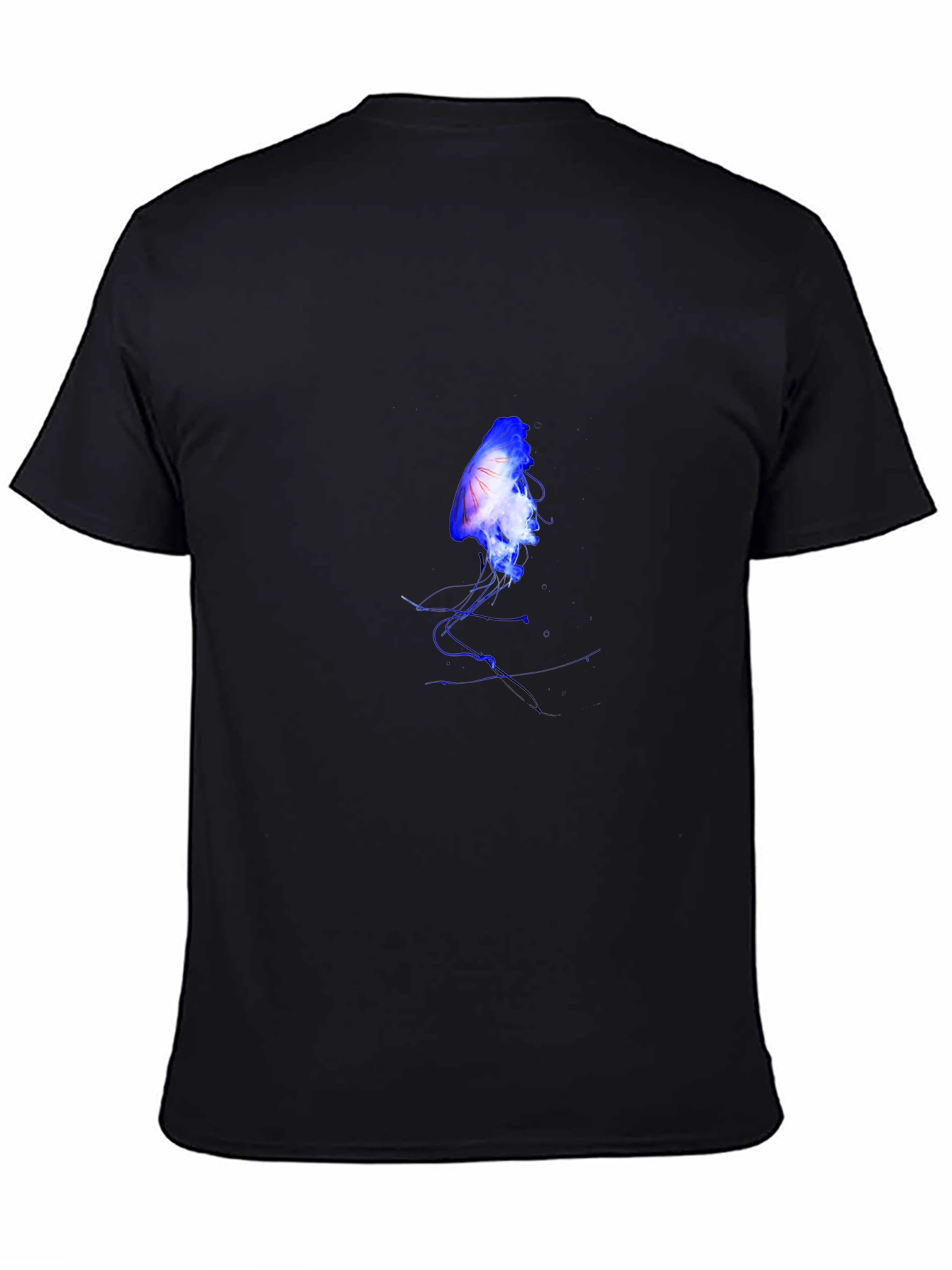 Jellyfish Print Black T-Shirt - Unique Graphic Tee