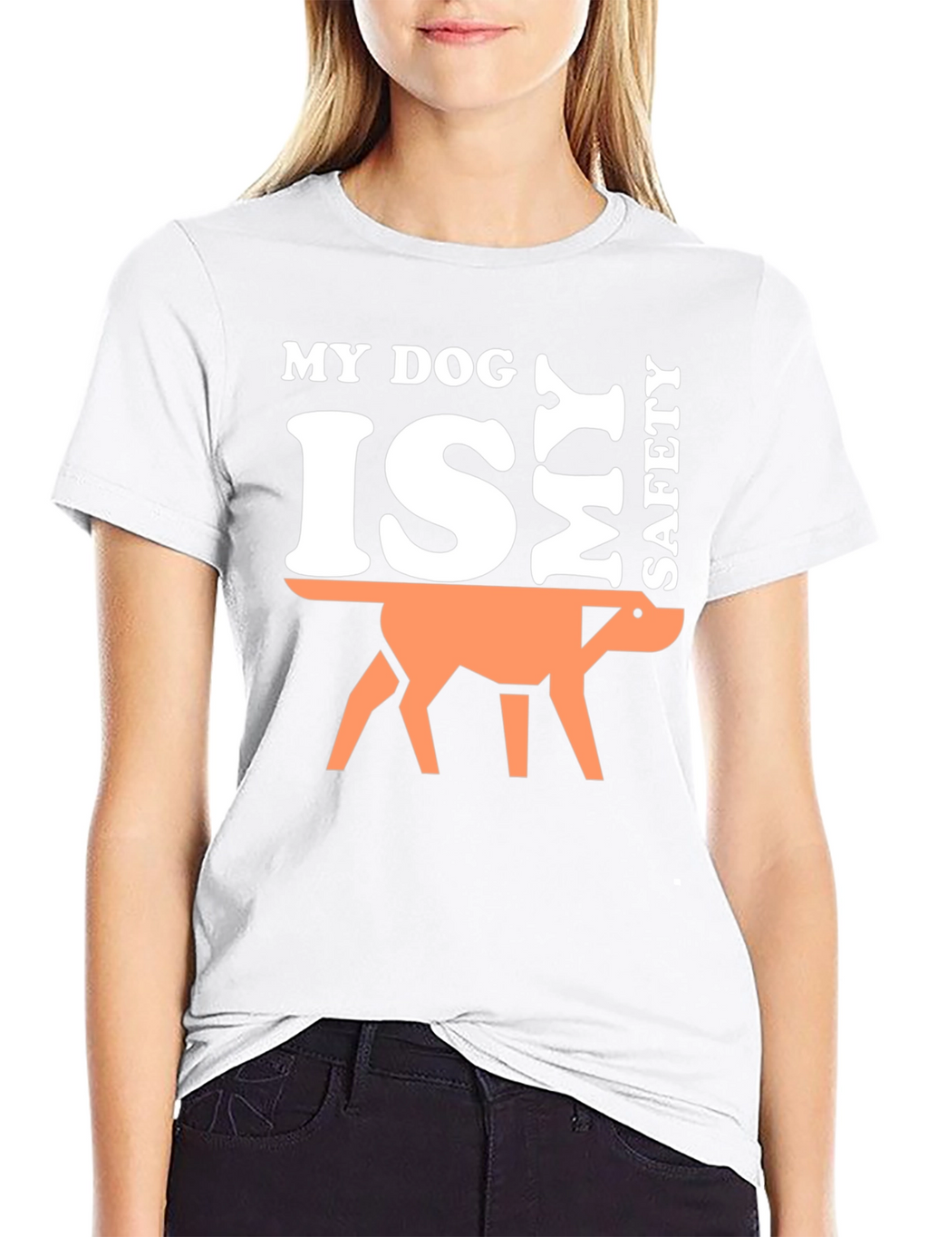 My Dog is My Safety T-Shirt - Black