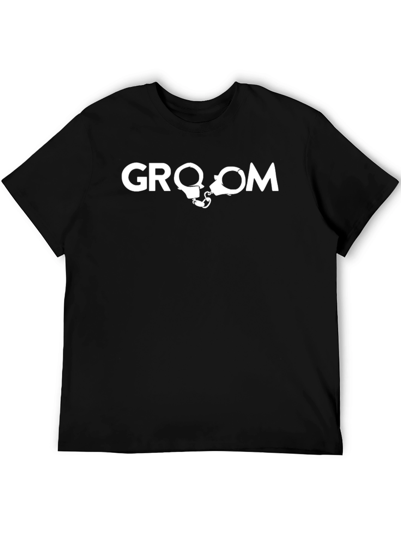Groom Handcuffs Graphic T-Shirt - Bachelor Party