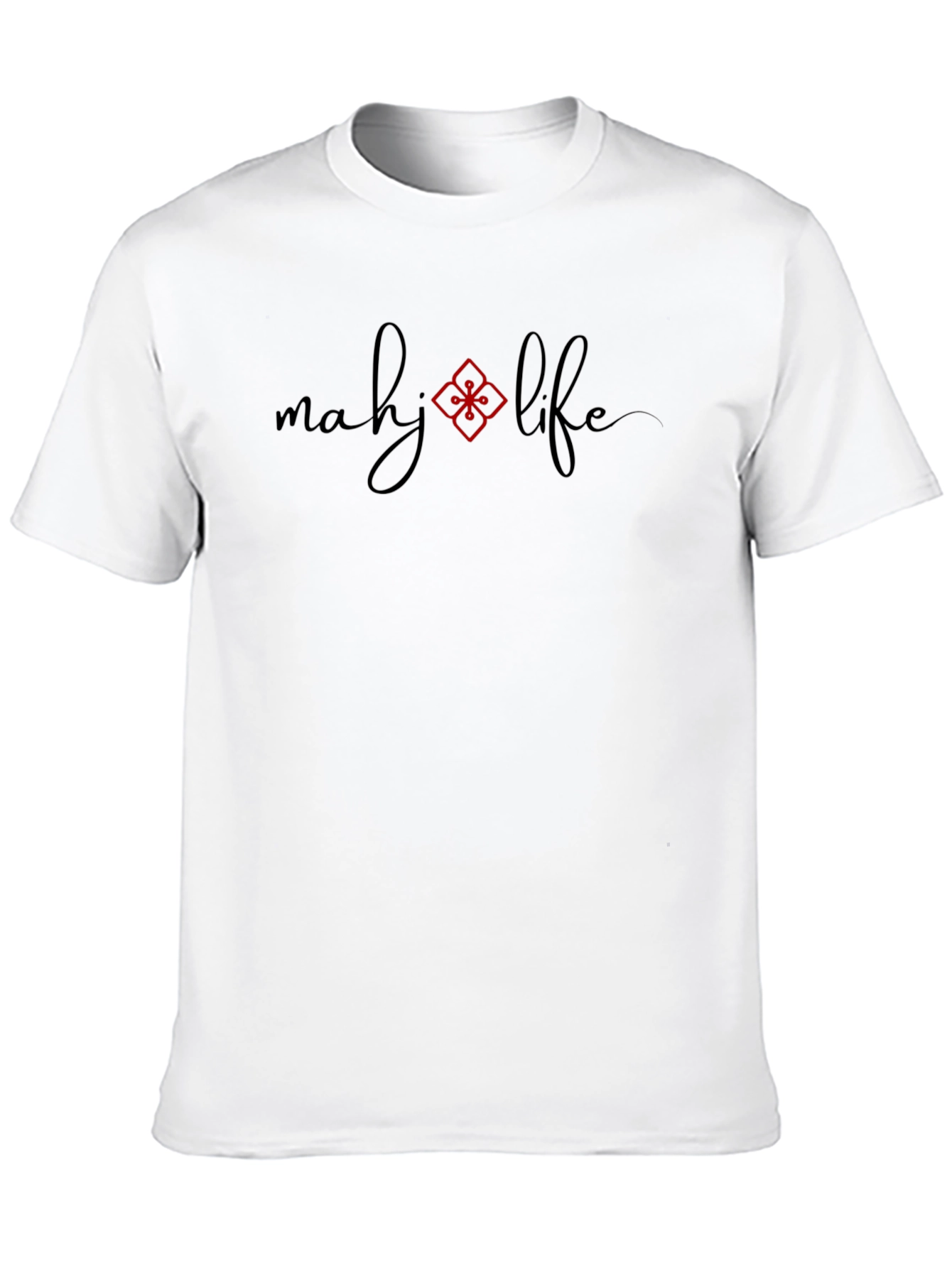 Mahj Life Black Graphic Tee
