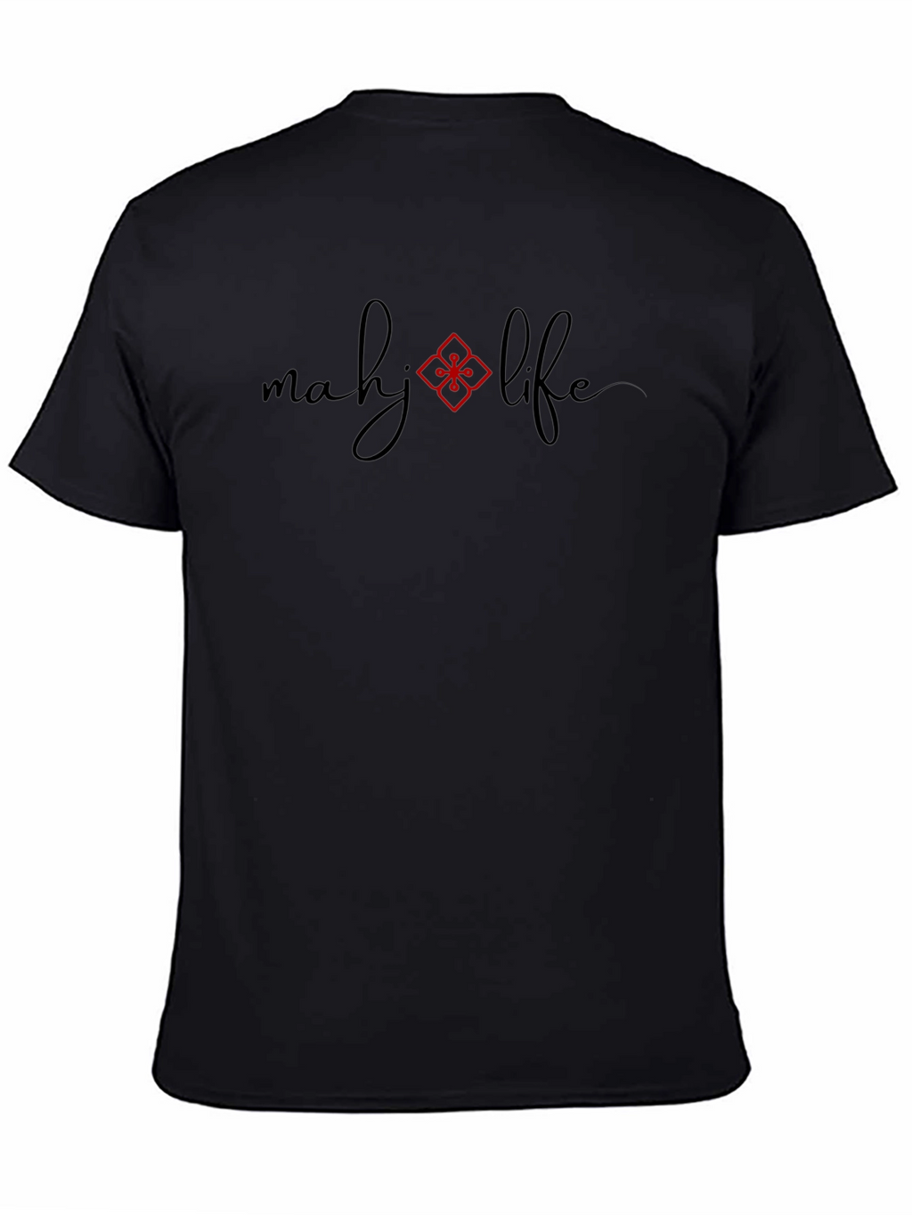 Mahj Life Black Graphic Tee