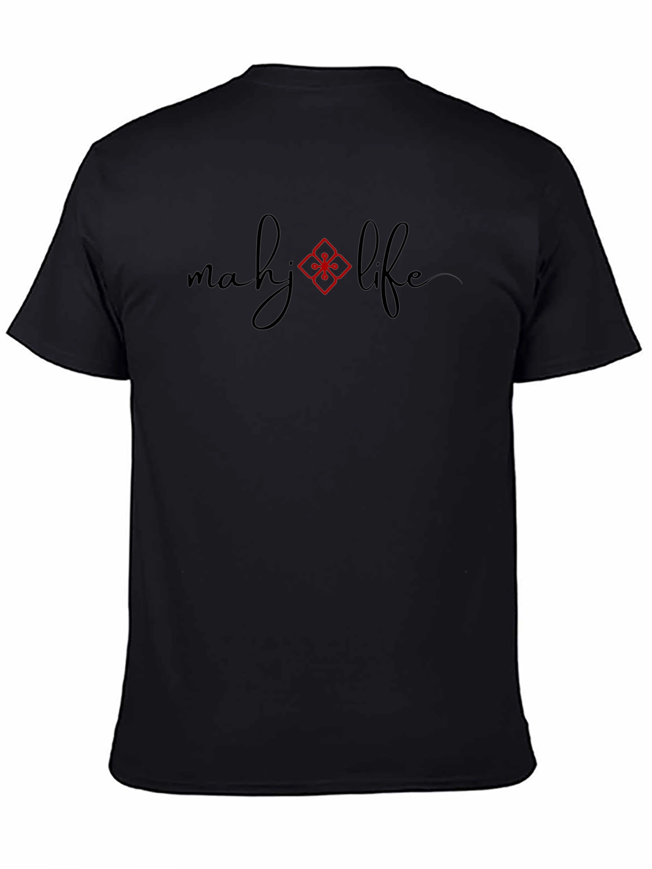 Mahj Life Black Graphic Tee