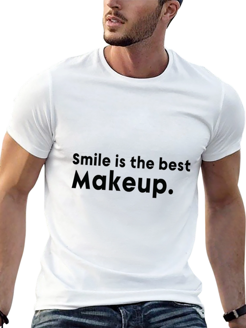 Smile is the Best Makeup Graphic Tee