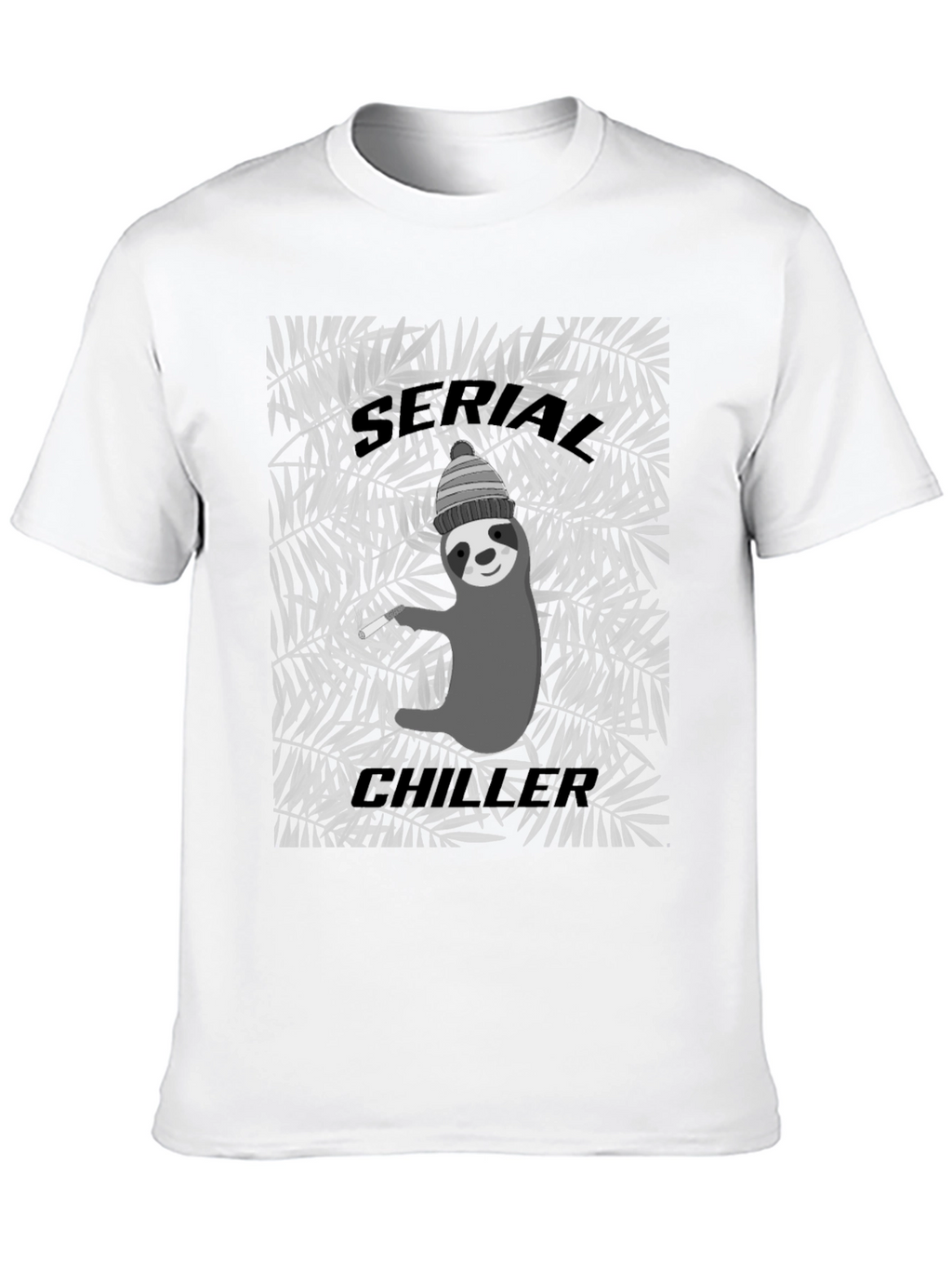 Serial Chiller Sloth Graphic Tee - Cool Relaxed Style