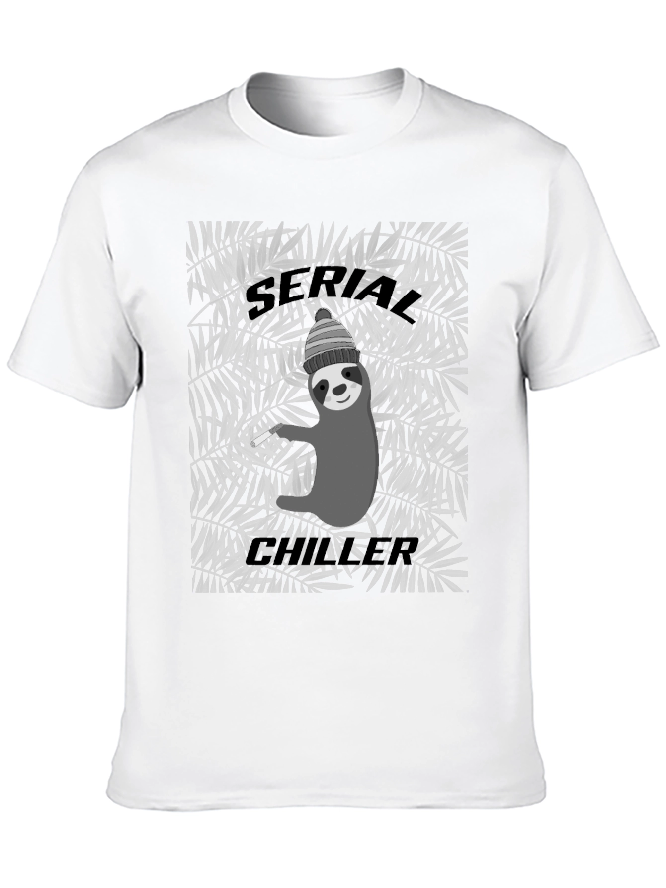 Serial Chiller Sloth Graphic Tee - Cool Relaxed Style