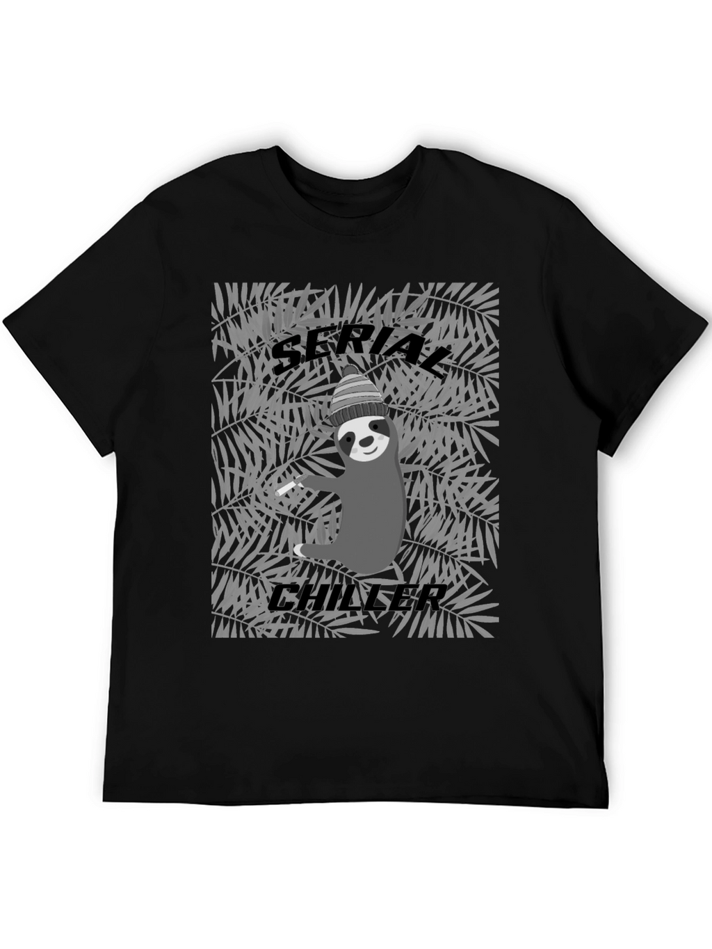 Serial Chiller Sloth Graphic Tee - Cool Relaxed Style
