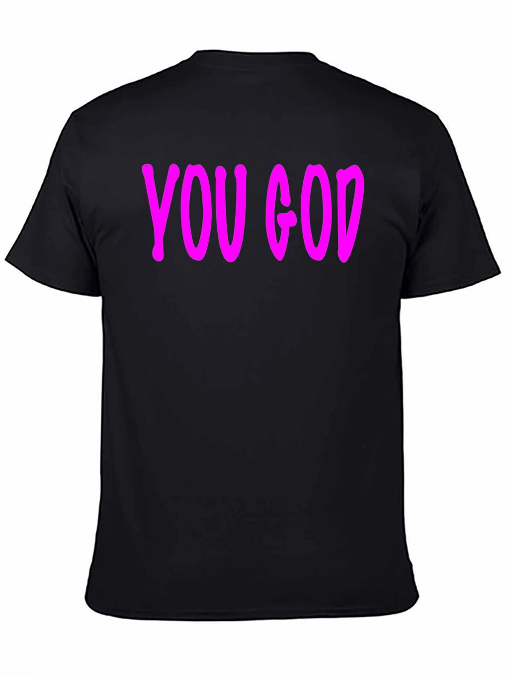 You God Graphic Tee - Stylish Black Cotton T-Shirt