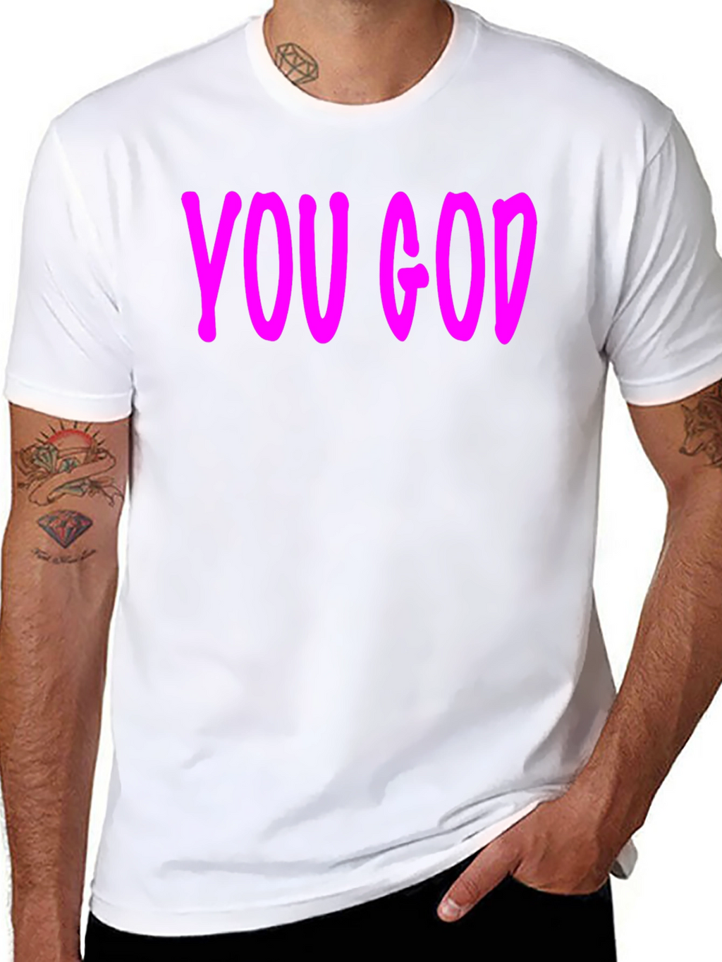 You God Graphic Tee - Stylish Black Cotton T-Shirt