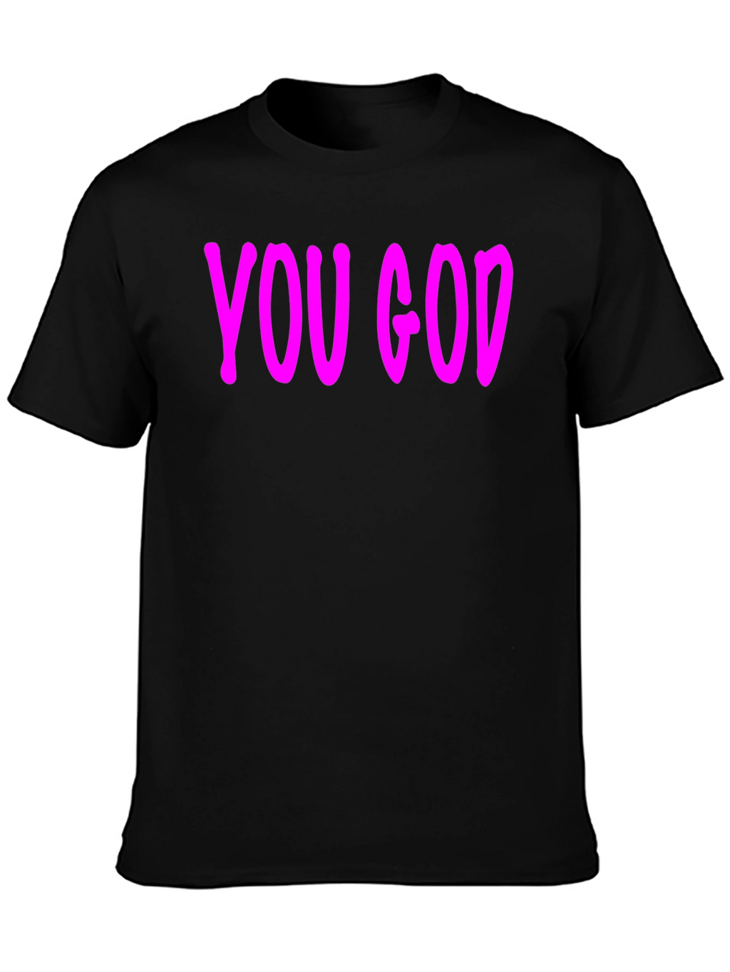 You God Graphic Tee - Stylish Black Cotton T-Shirt