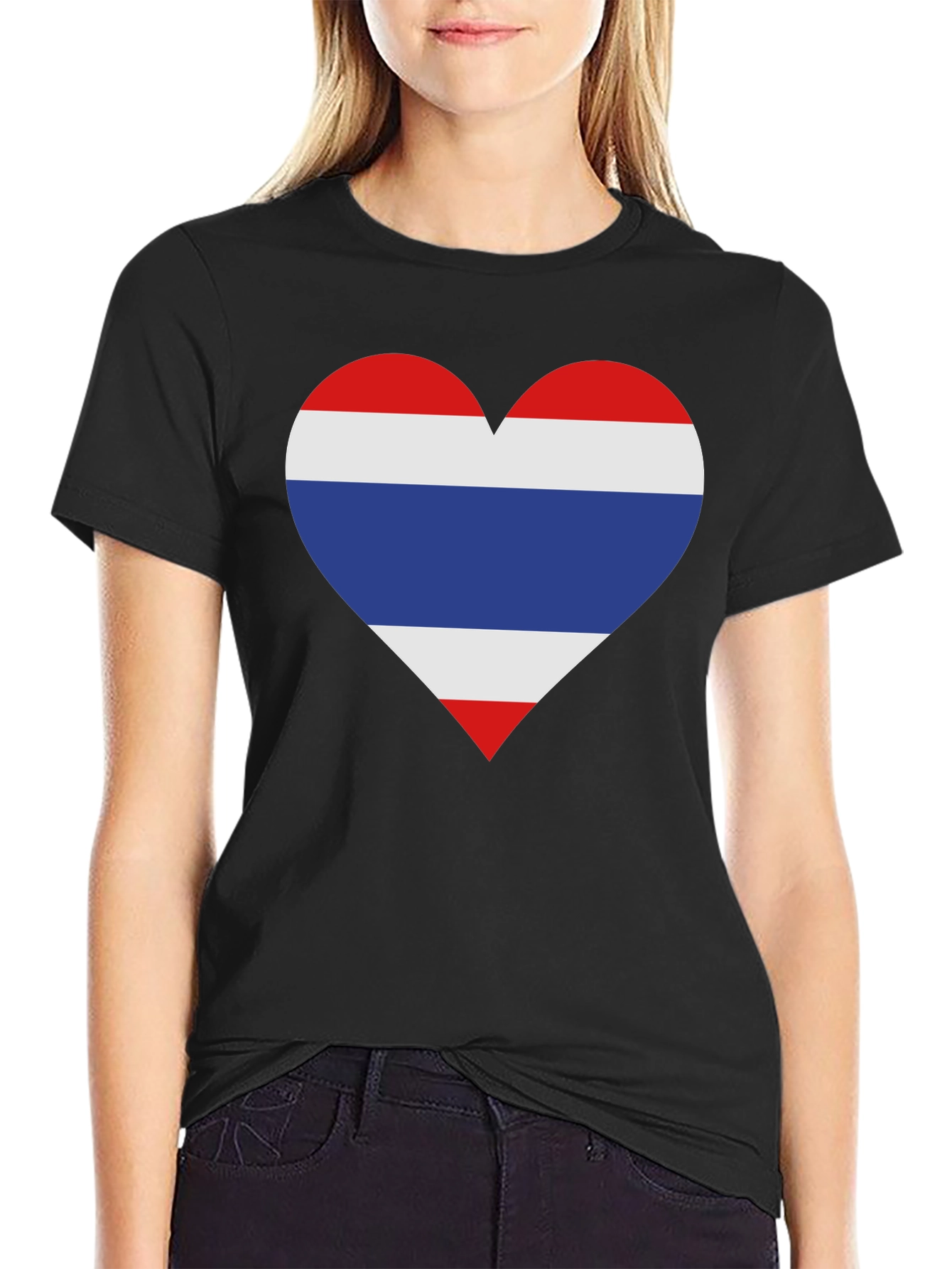 Thailand Flag Heart T-Shirt - Show Your Love!