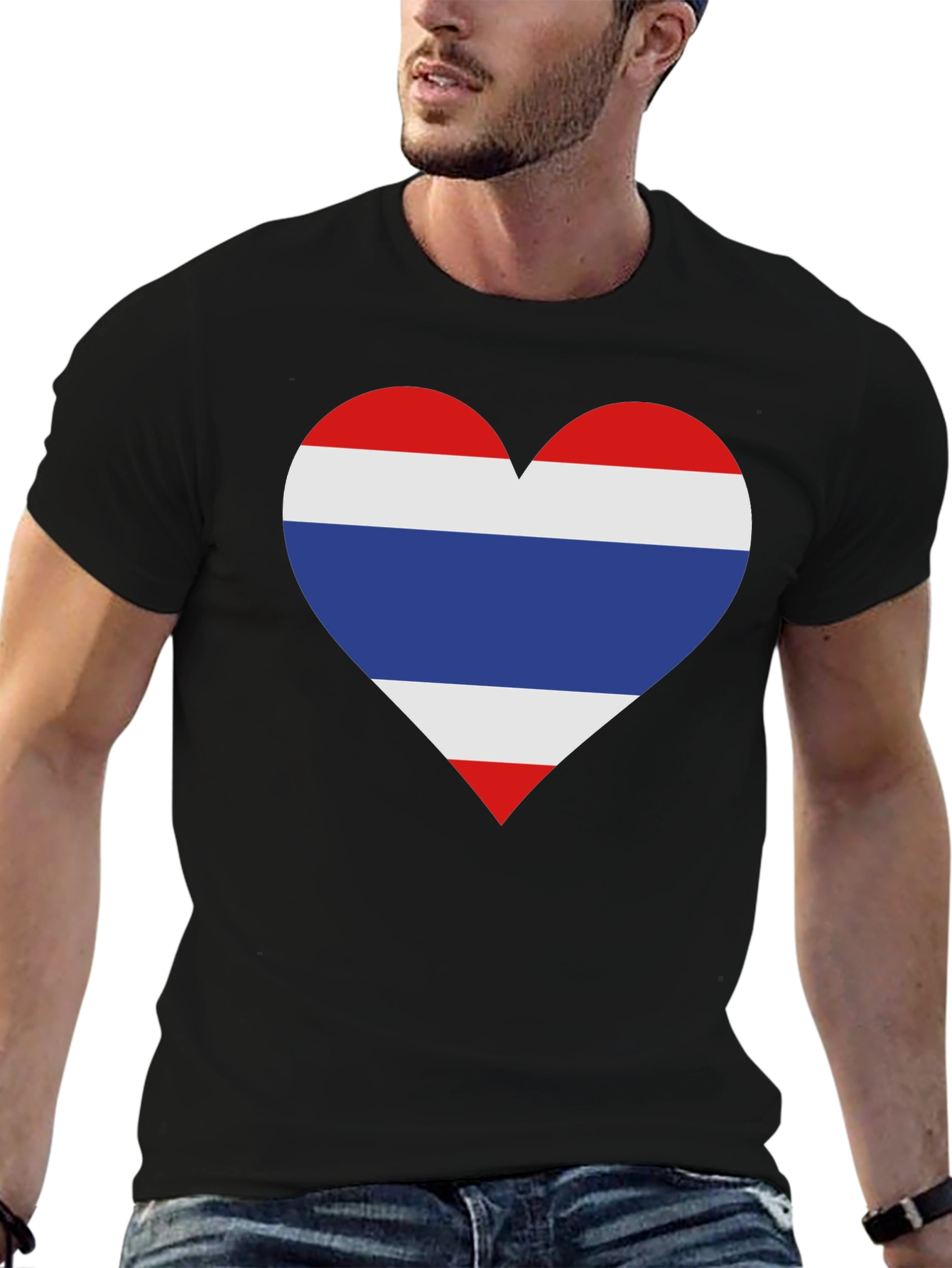 Thailand Flag Heart T-Shirt - Show Your Love!