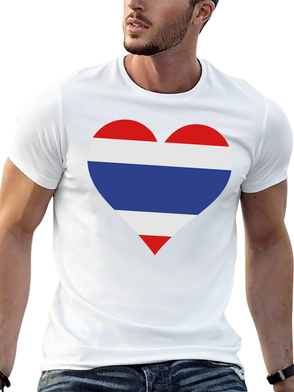 Thailand Flag Heart T-Shirt - Show Your Love!