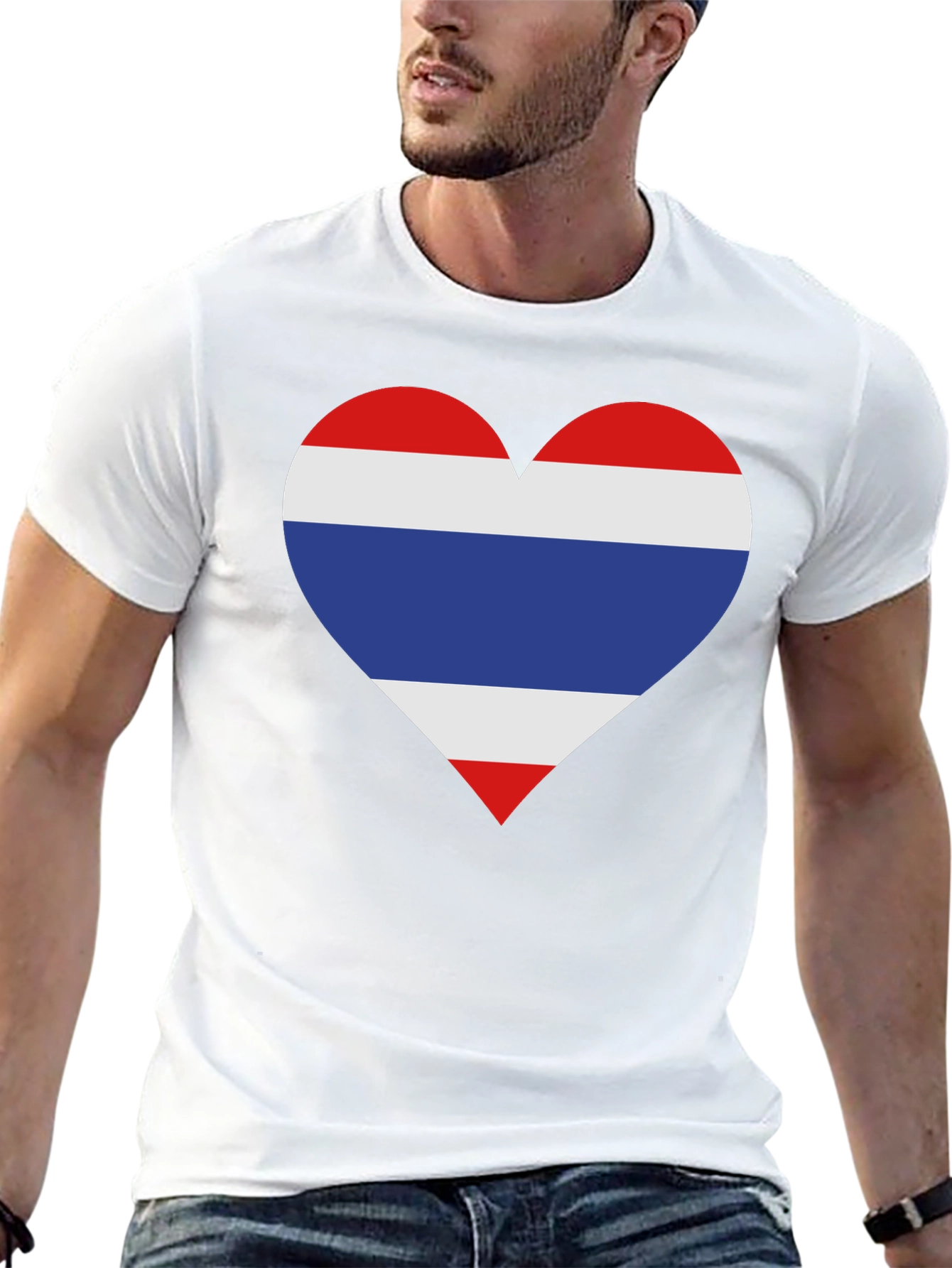 Thailand Flag Heart T-Shirt - Show Your Love!