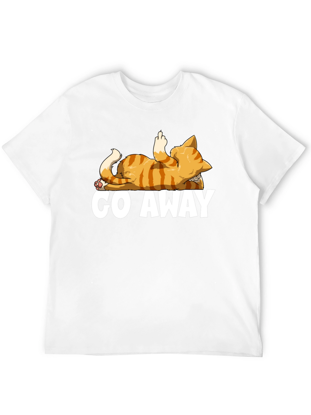 Go Away Cat T-Shirt - Funny Rude Kitten Tee