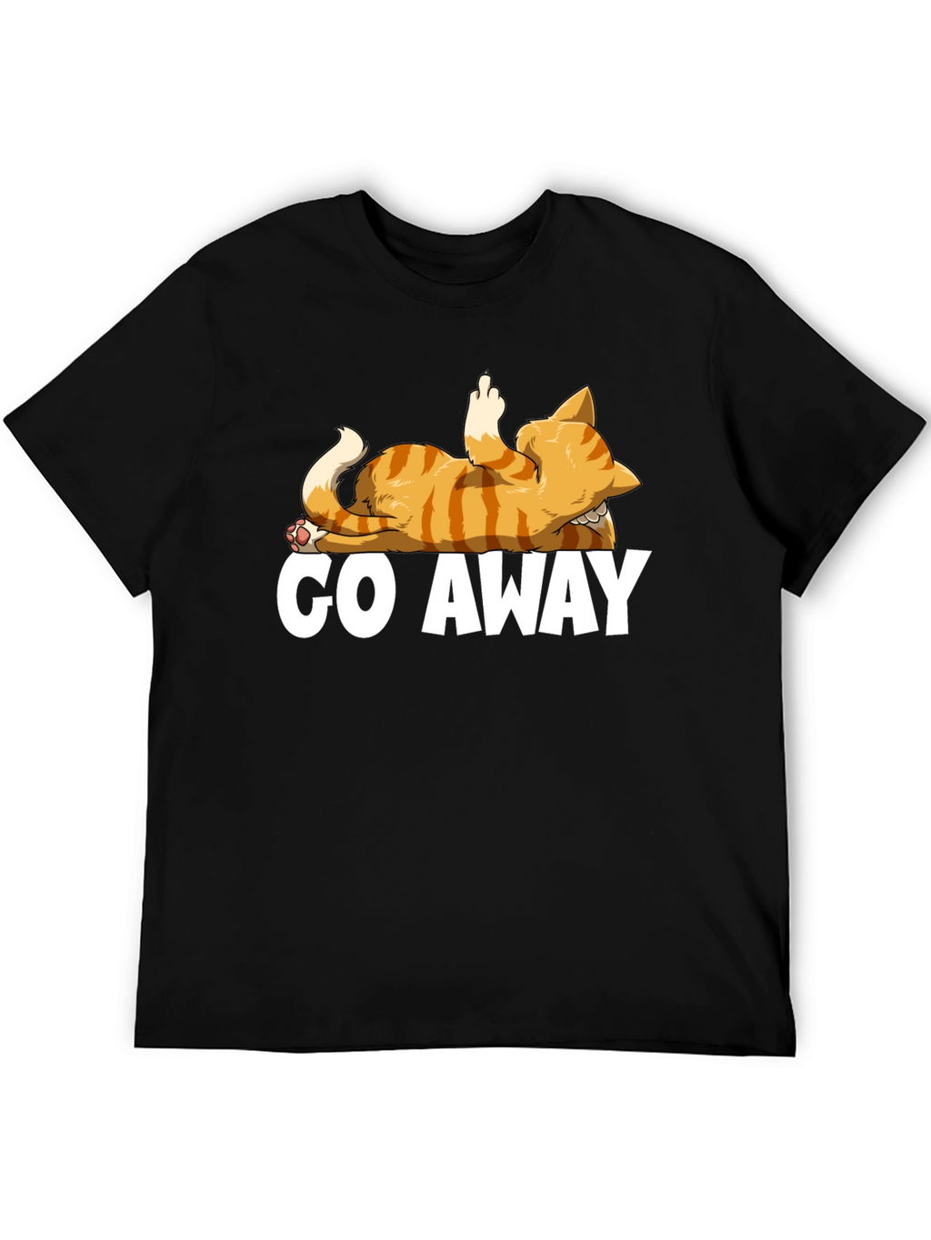 Go Away Cat T-Shirt - Funny Rude Kitten Tee