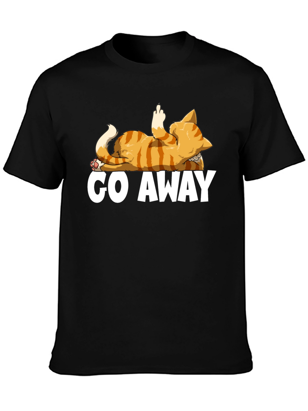 Go Away Cat T-Shirt - Funny Rude Kitten Tee