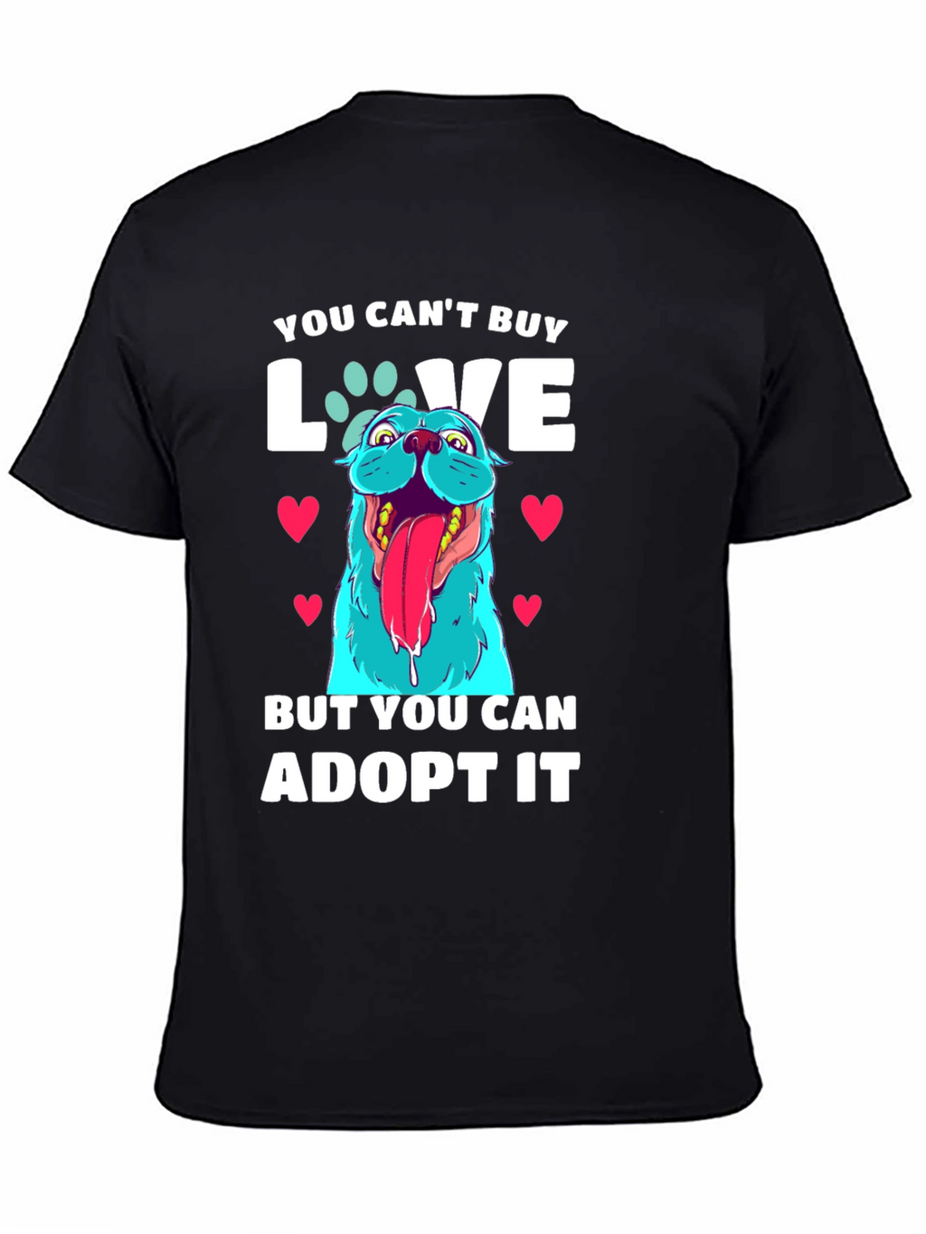Adopt Dont Shop - Dog Graphic T-Shirt