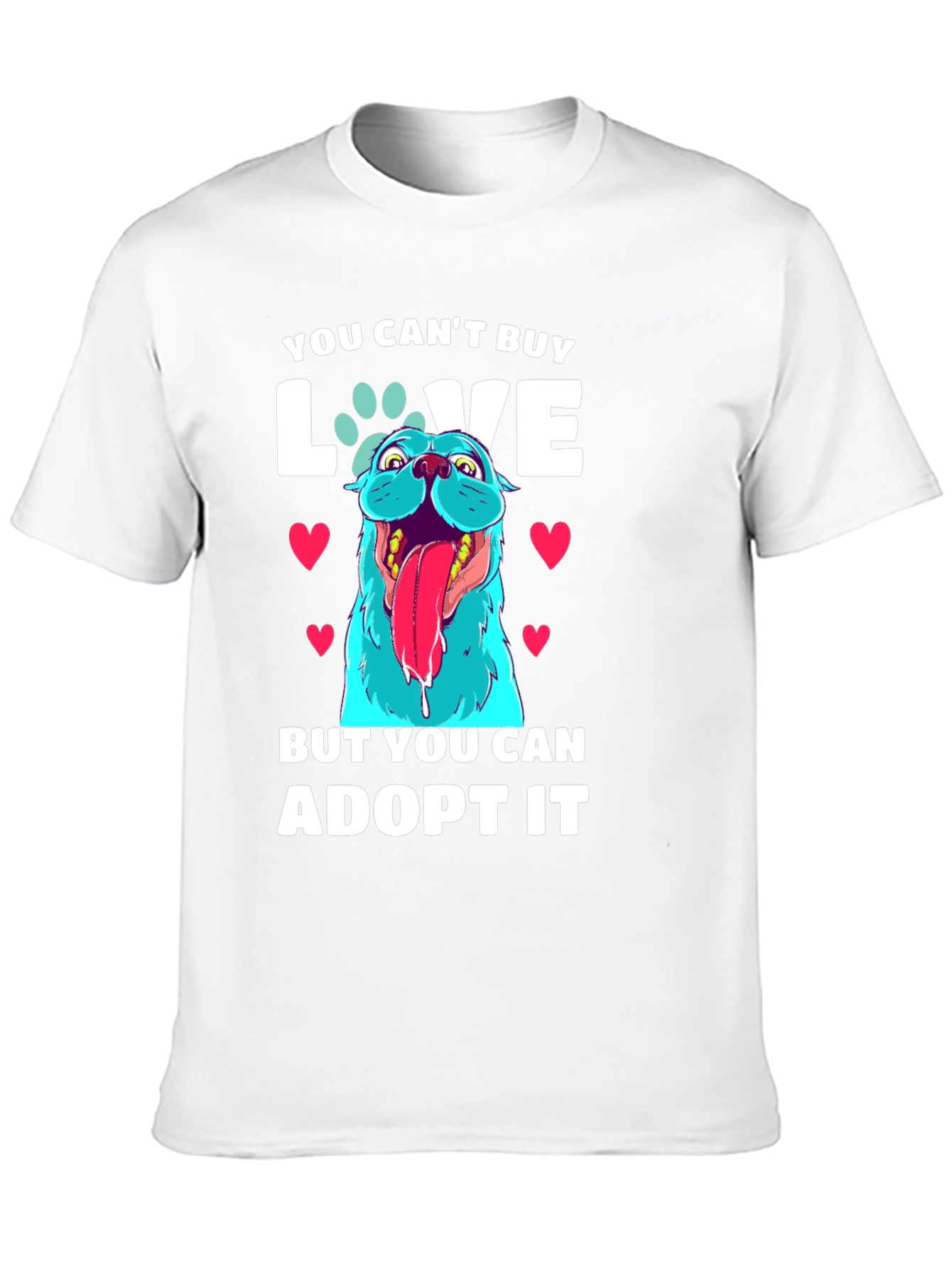 Adopt Dont Shop - Dog Graphic T-Shirt
