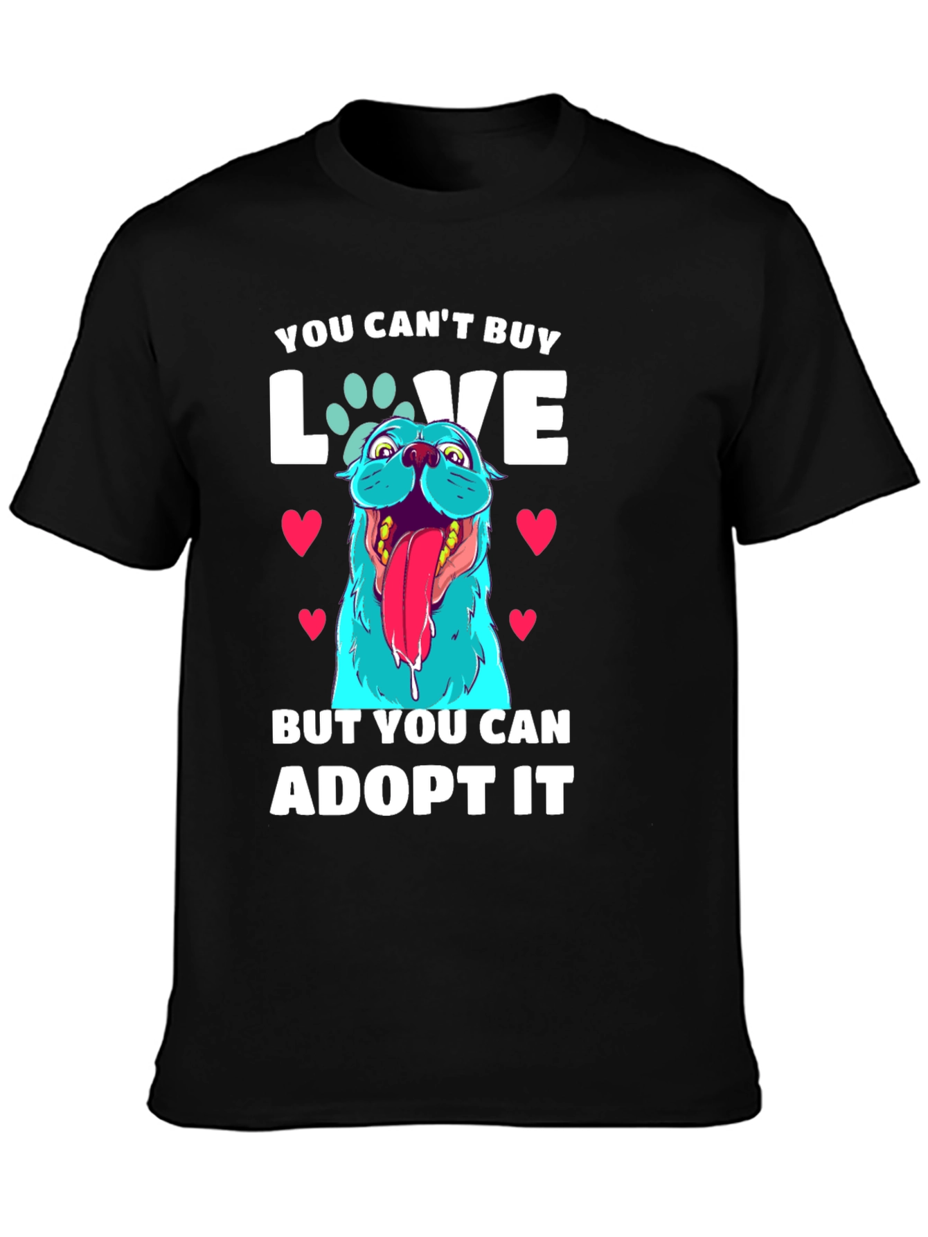 Adopt Dont Shop - Dog Graphic T-Shirt