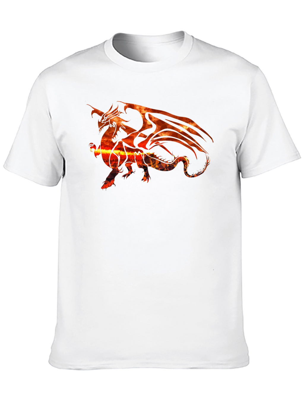 Fiery Dragon Graphic Black T-Shirt