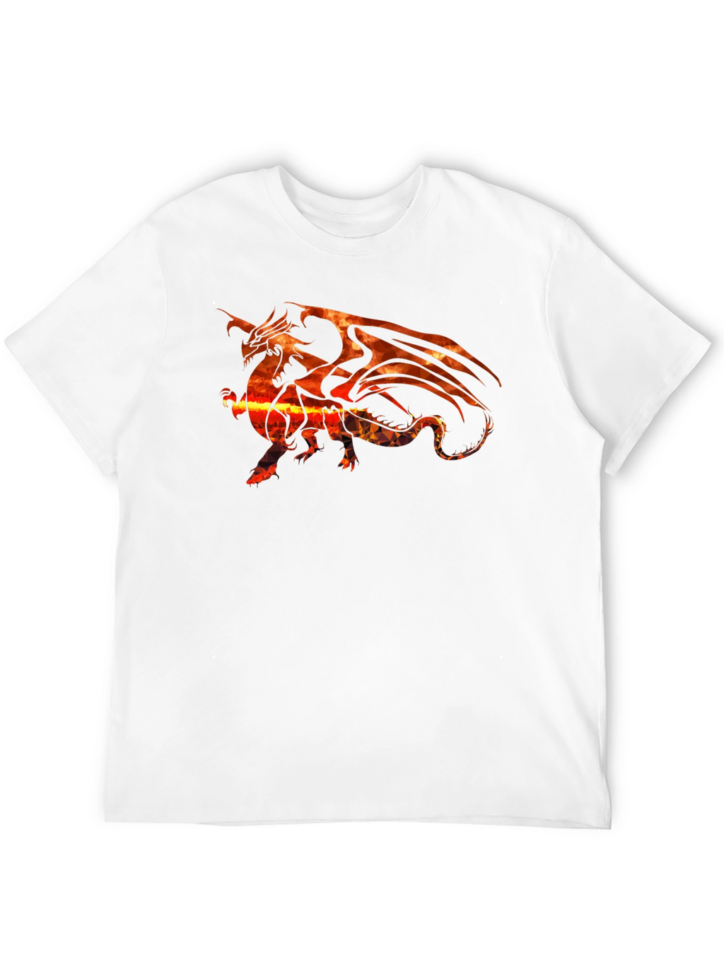 Fiery Dragon Graphic Black T-Shirt
